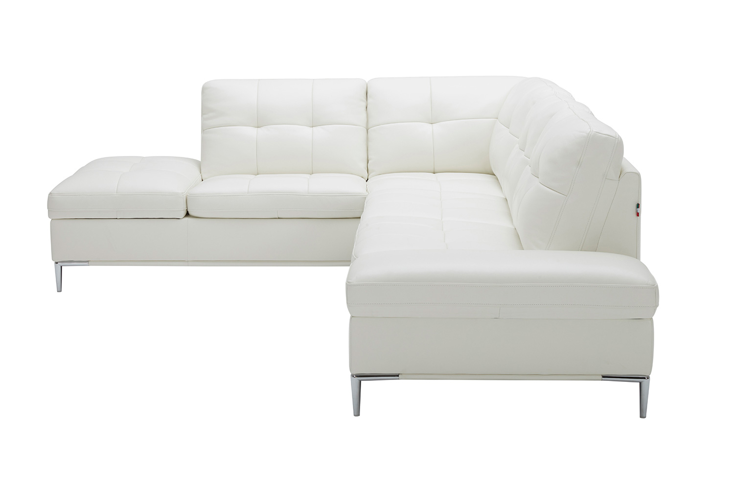 J&M Leonardo Sectional - Left Hand Facing, White