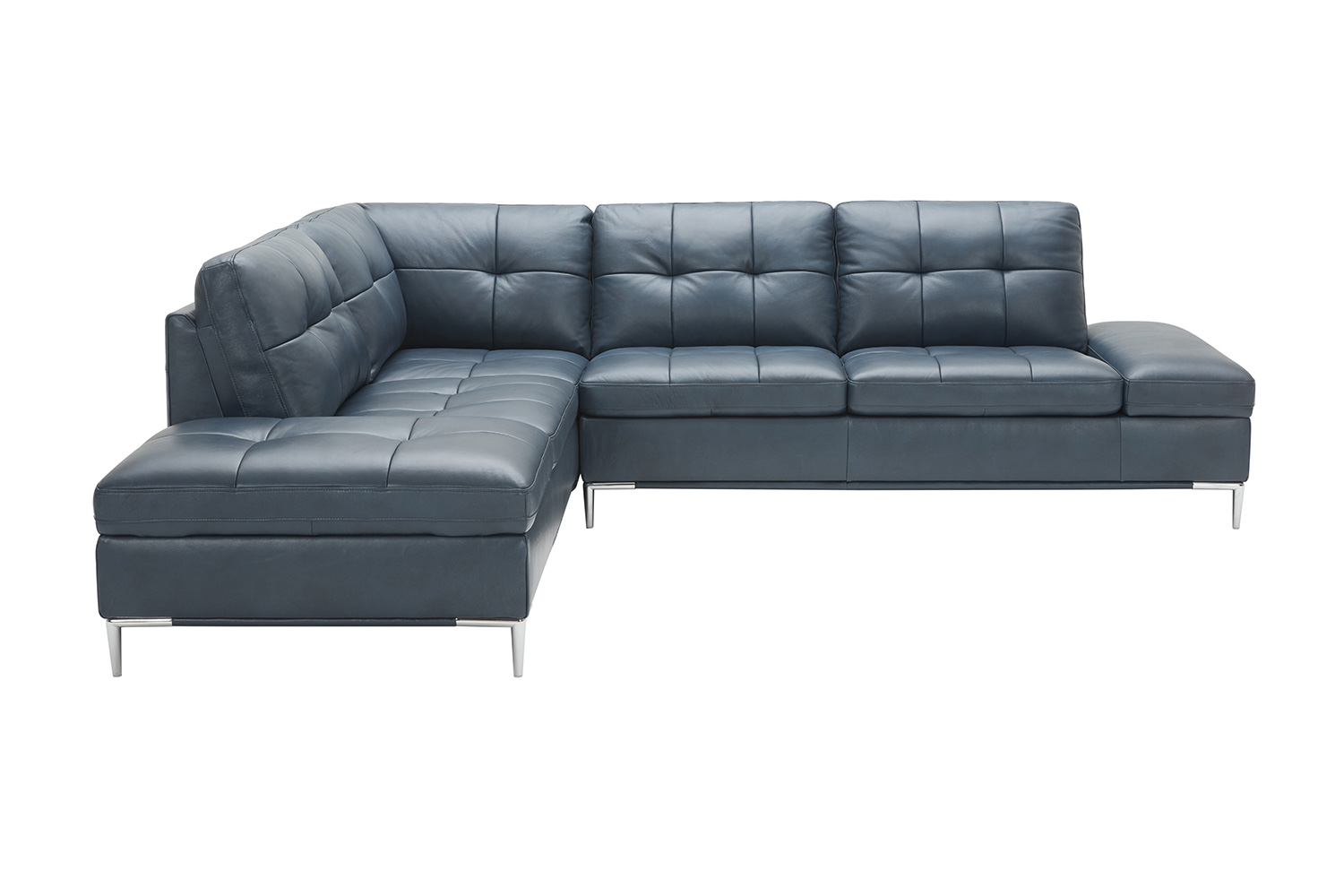 J&M Leonardo Sectional - Left Hand Facing, Blue