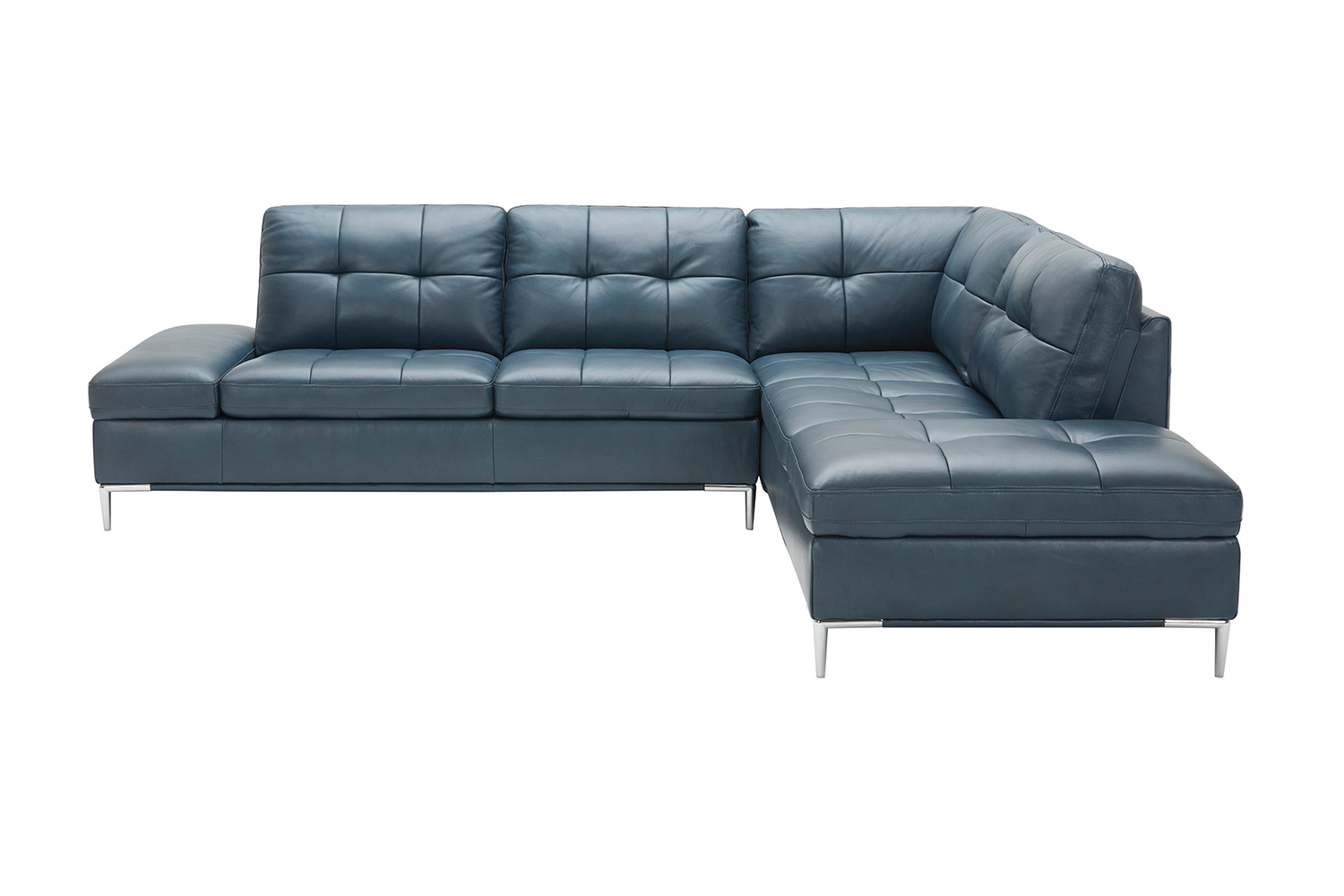 J&M Leonardo Sectional - Right Hand Facing, Blue