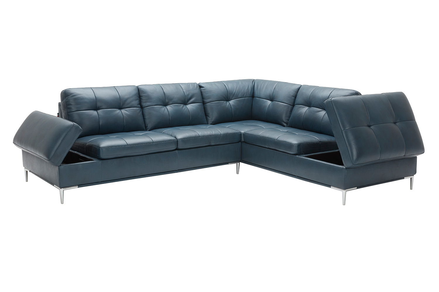 J&M Leonardo Sectional - Right Hand Facing, Blue