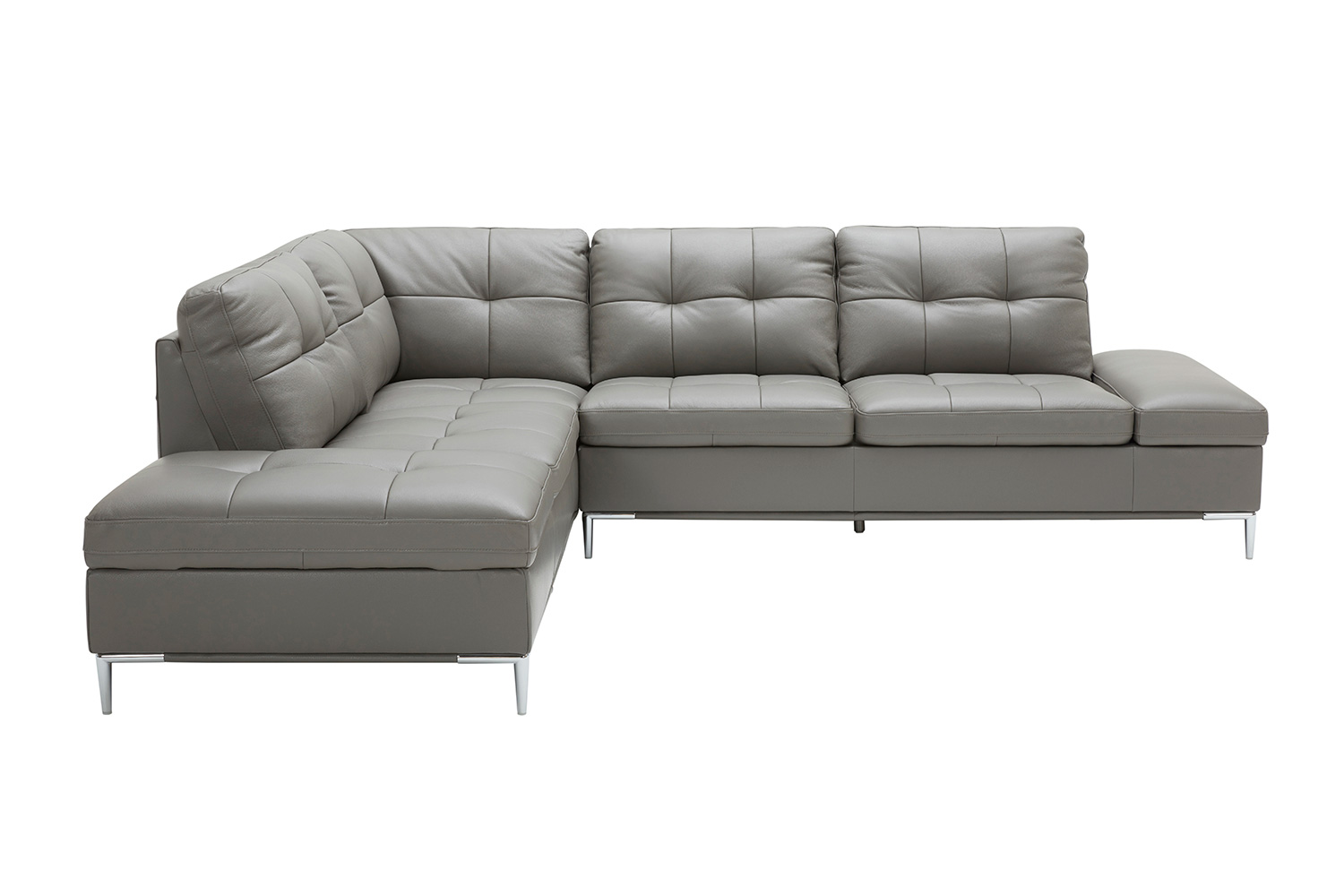 J&M Leonardo Sectional - Left Hand Facing, Gray