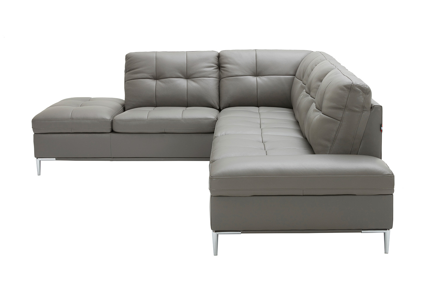 J&M Leonardo Sectional - Left Hand Facing, Gray