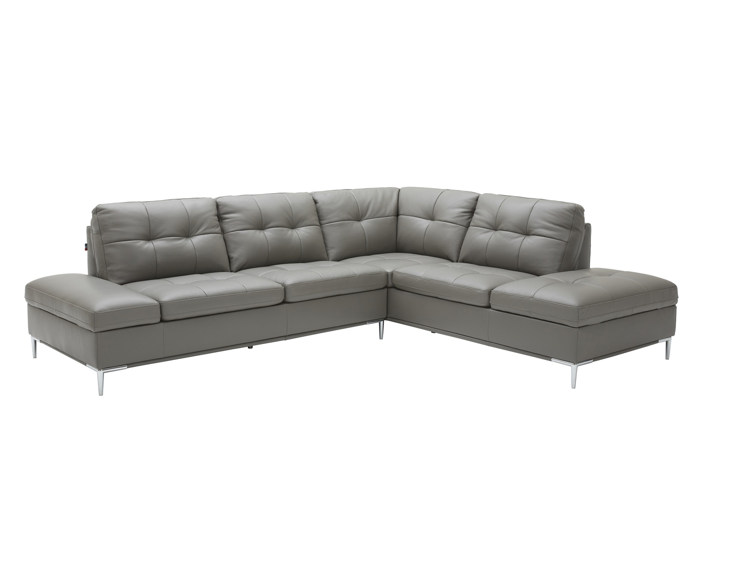 J&M Leonardo Sectional - Right Hand Facing, Gray