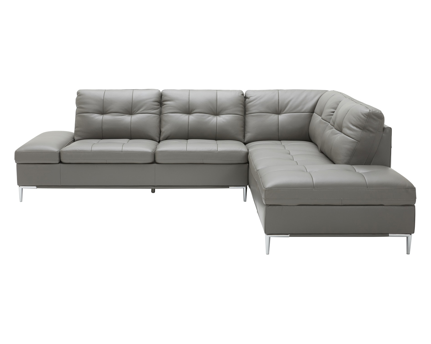 J&M Leonardo Sectional - Right Hand Facing, Gray