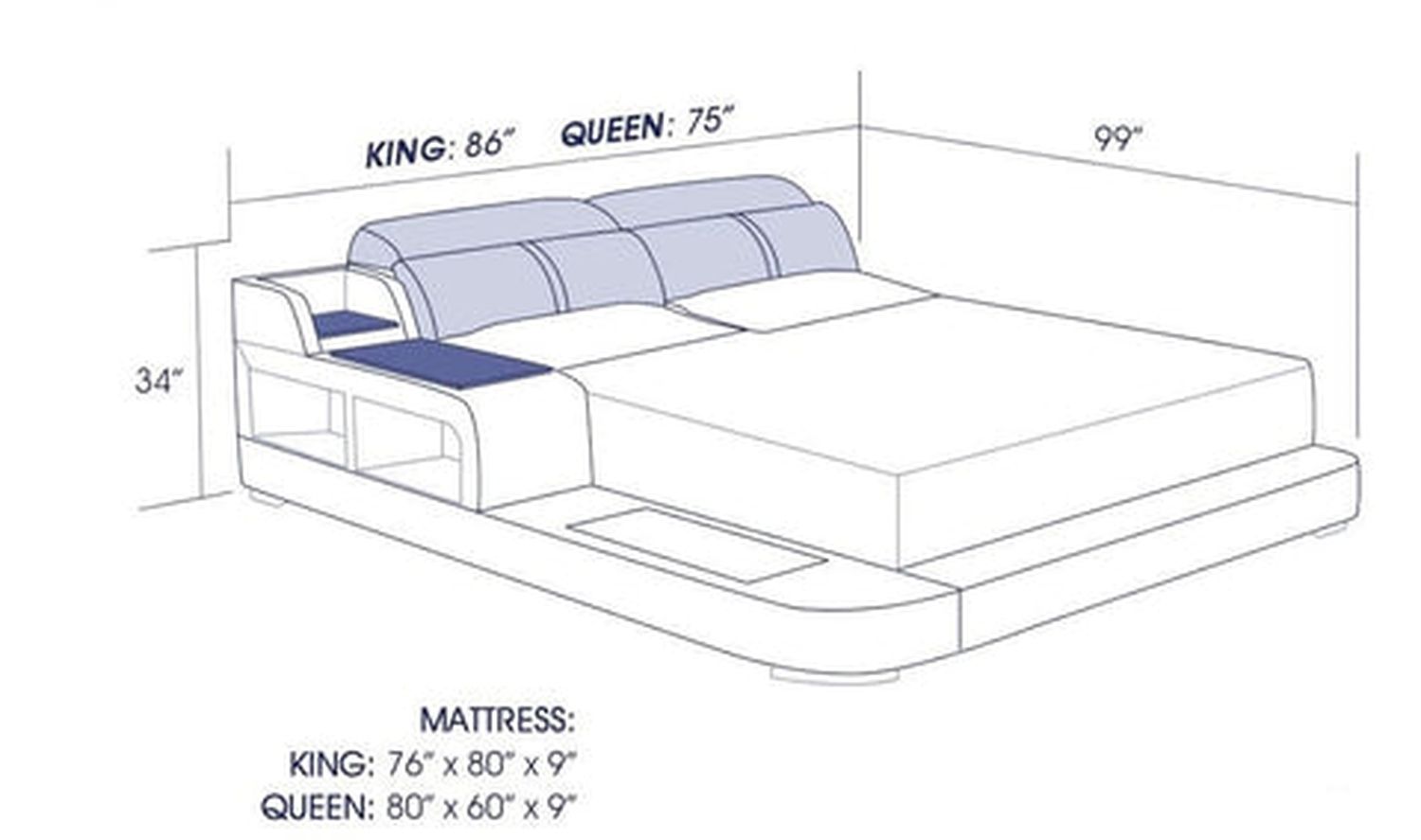 Jubilee - Nasir Right Hand Facing Bed