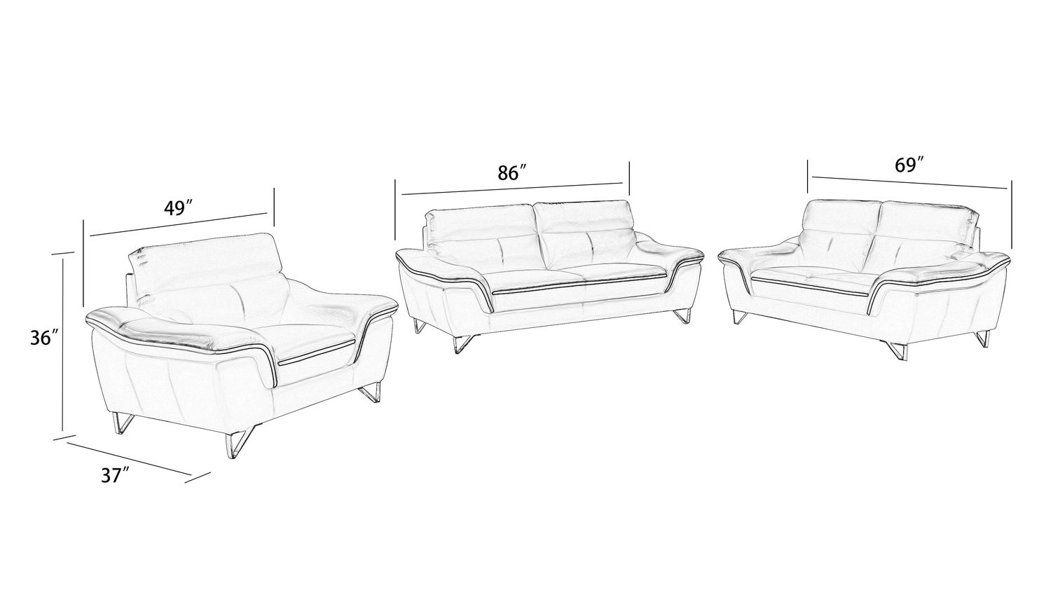 Jubilee - Lilasu Sofa Set