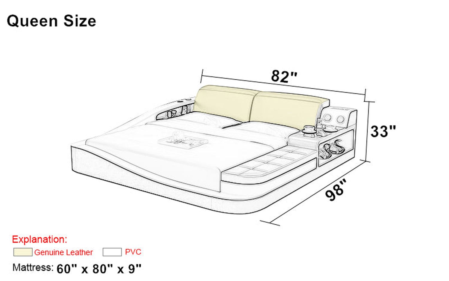 Jubilee - Rebino Right Hand Facing Bed with Storage