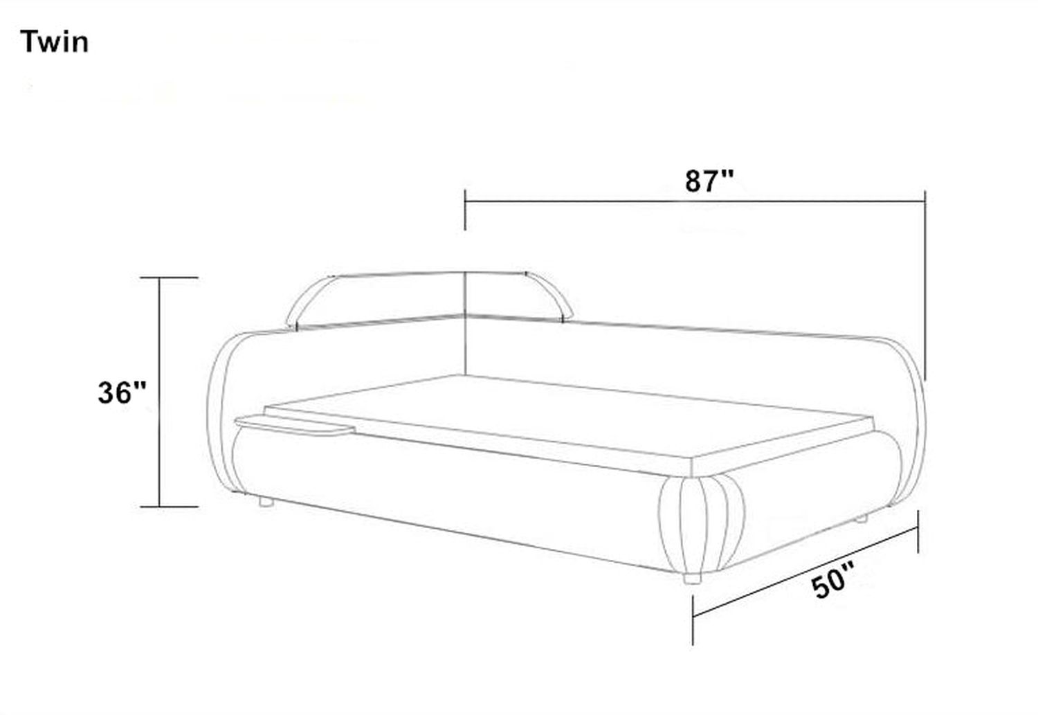 Jubilee - Dreams Youth Twin Size Right Hand Facing Bed