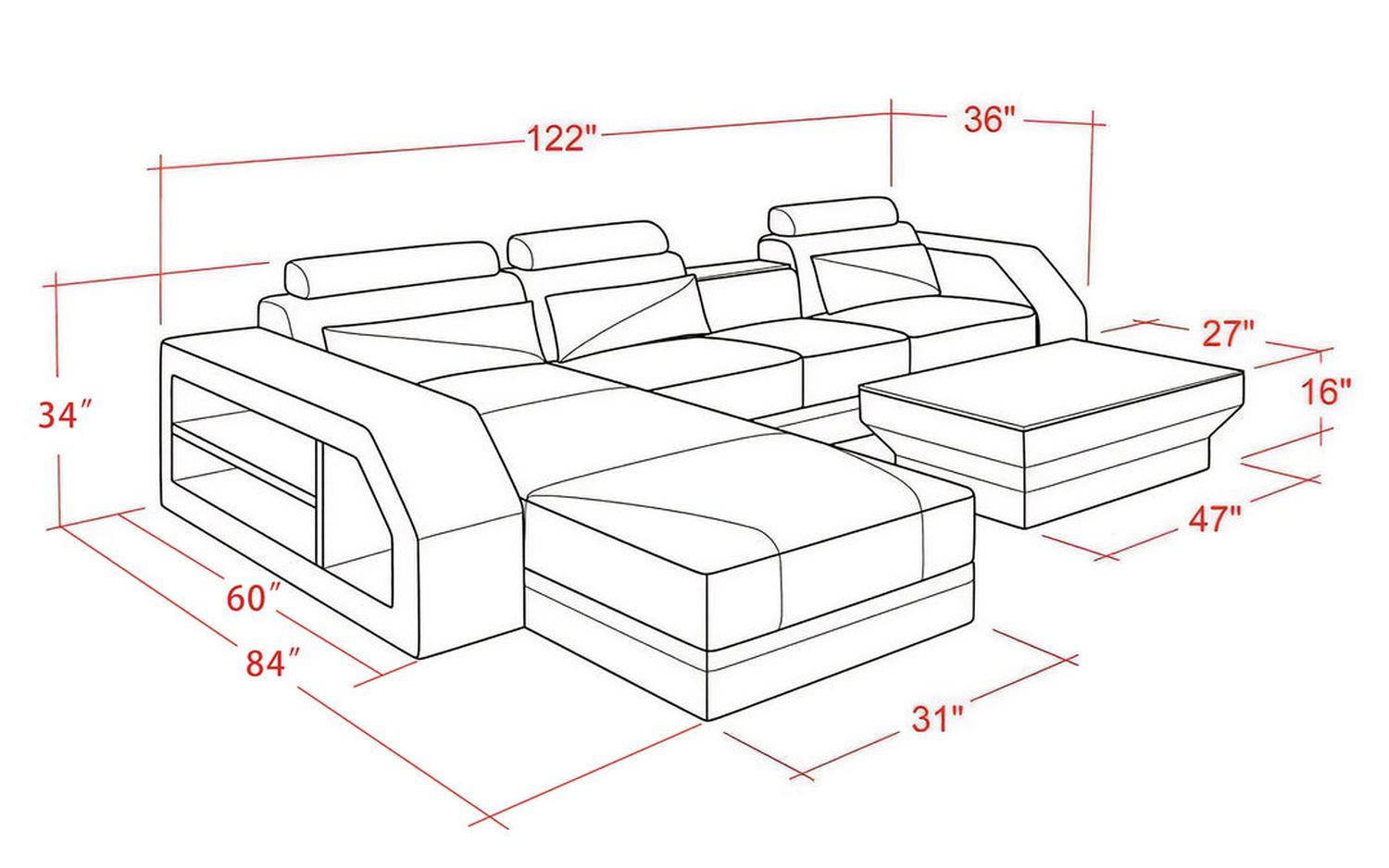 Image may differ from actual product color and configuration.