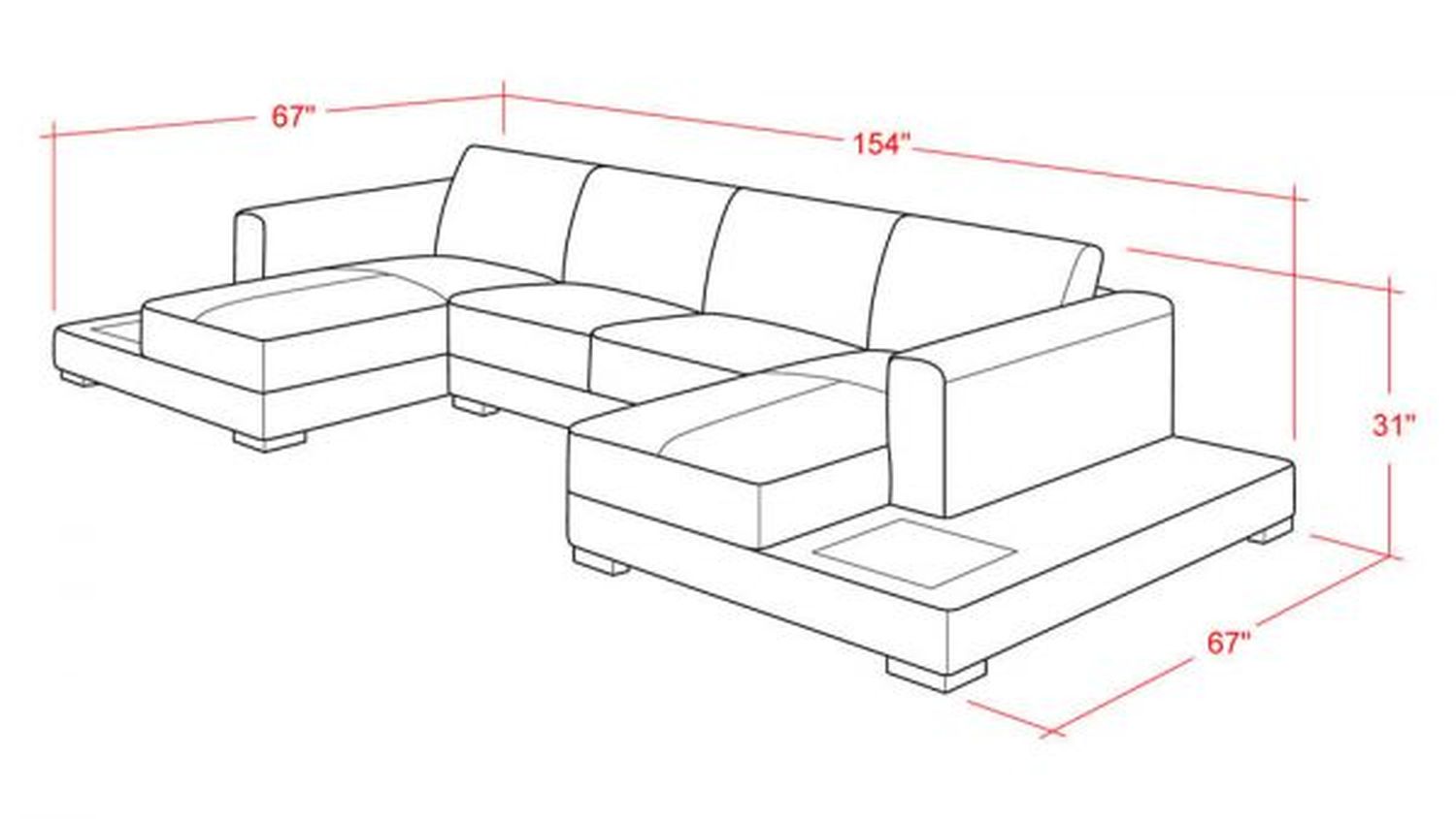 Jubilee - Corbin Sectional with Led