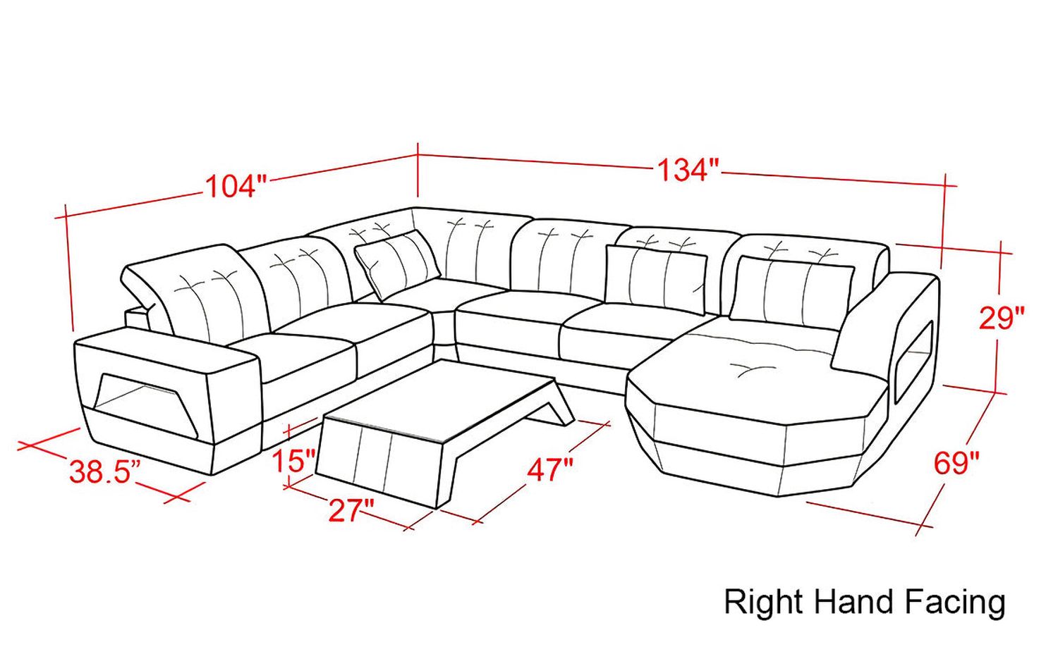 Jubilee - Bozeman Right Hand Facing Sectional with Shape Chaise