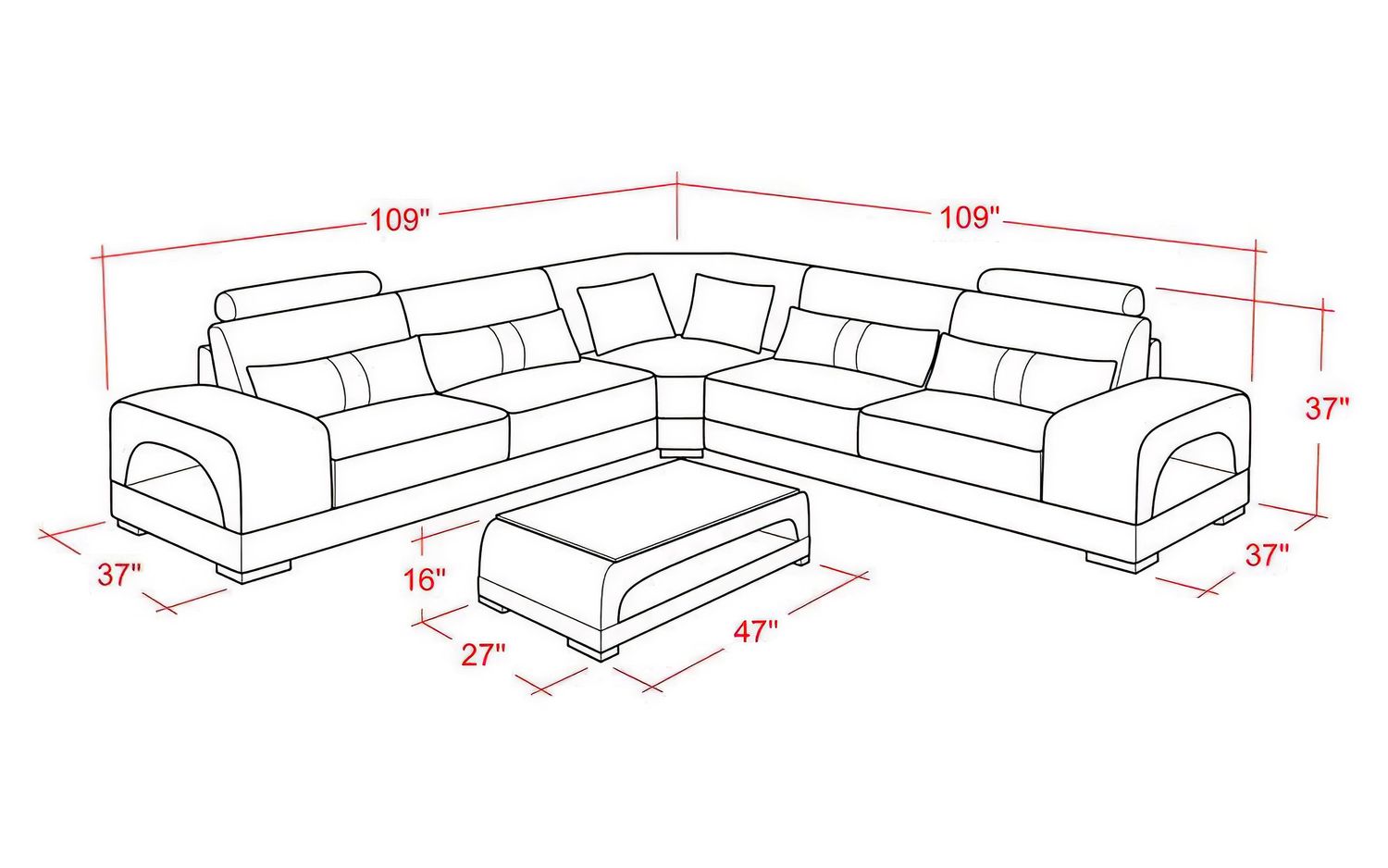 Jubilee - Donny Sectional with Storage