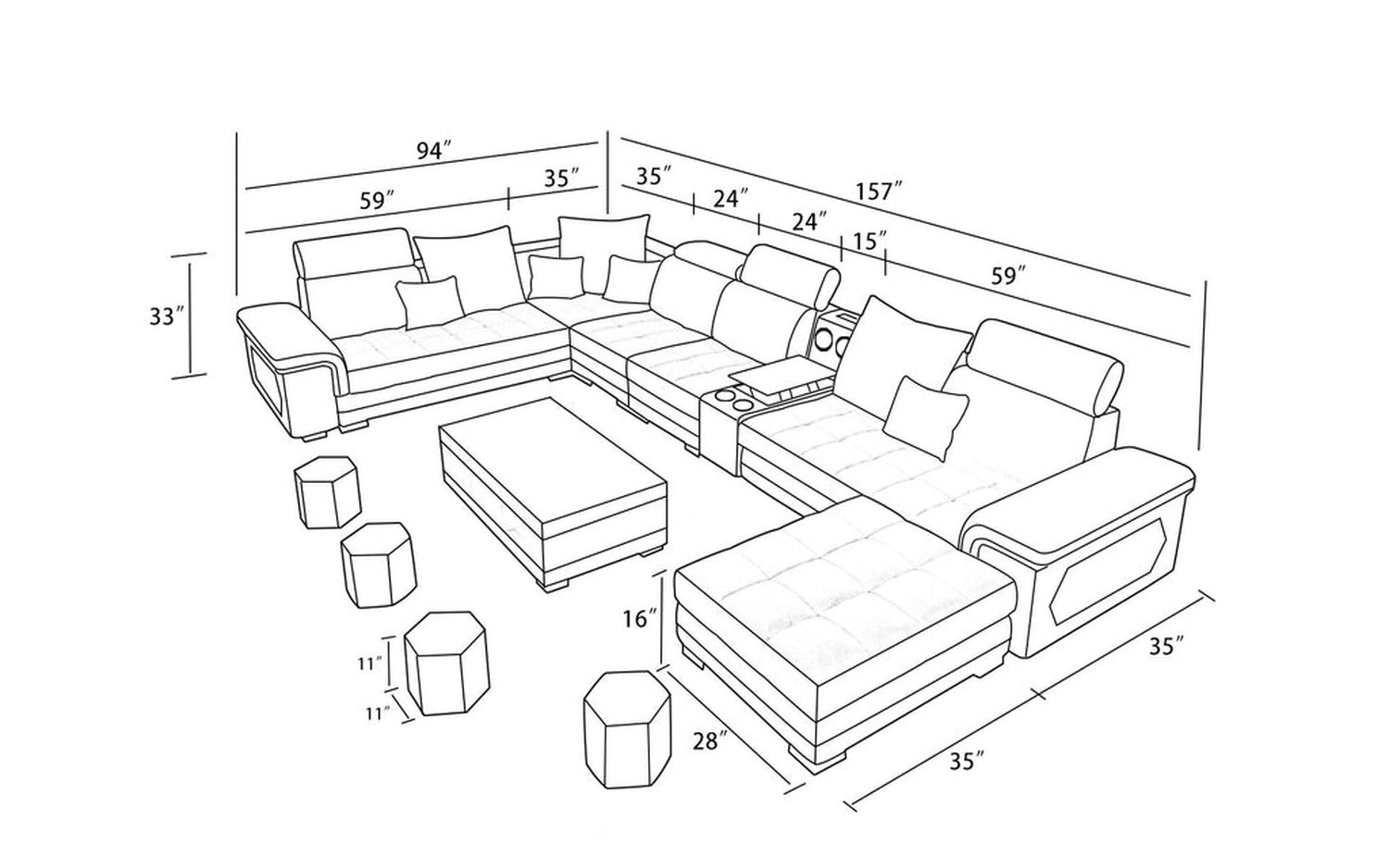 Image may differ from actual product color and configuration.