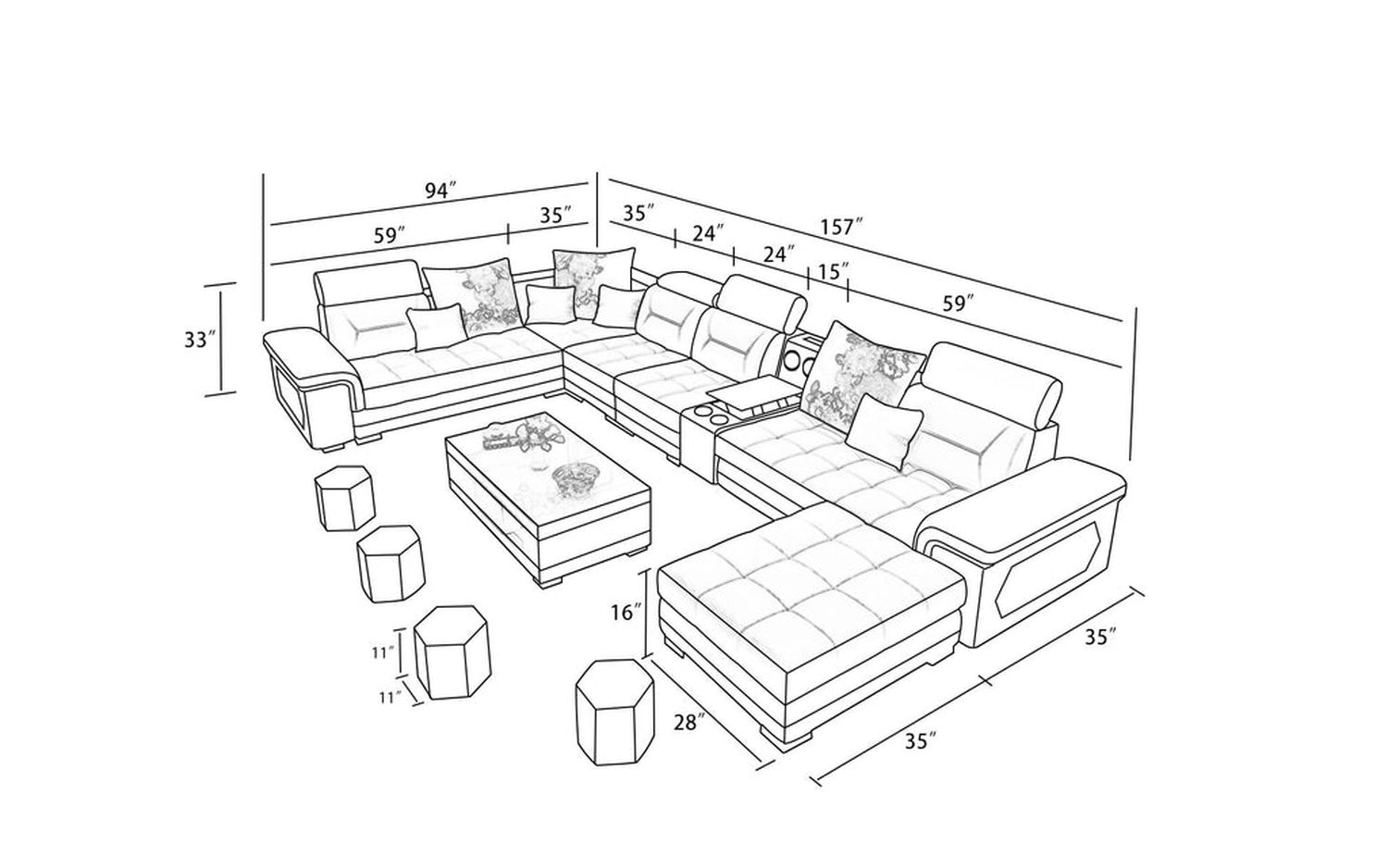 Image may differ from actual product color and configuration.