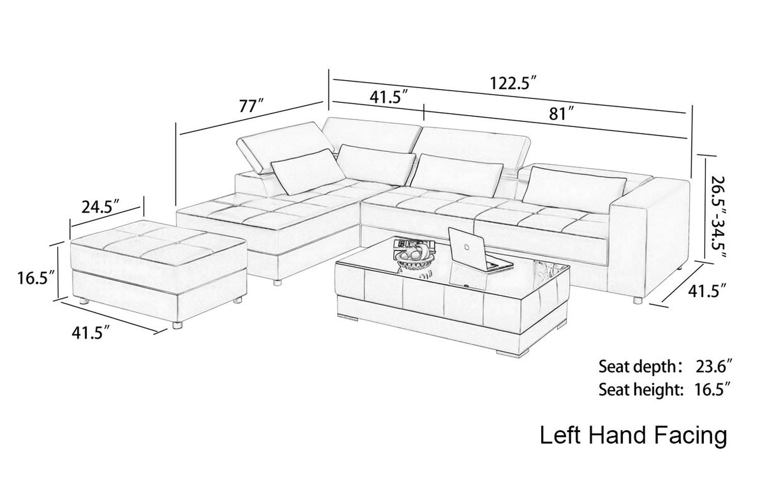 Image may differ from actual product color and configuration.