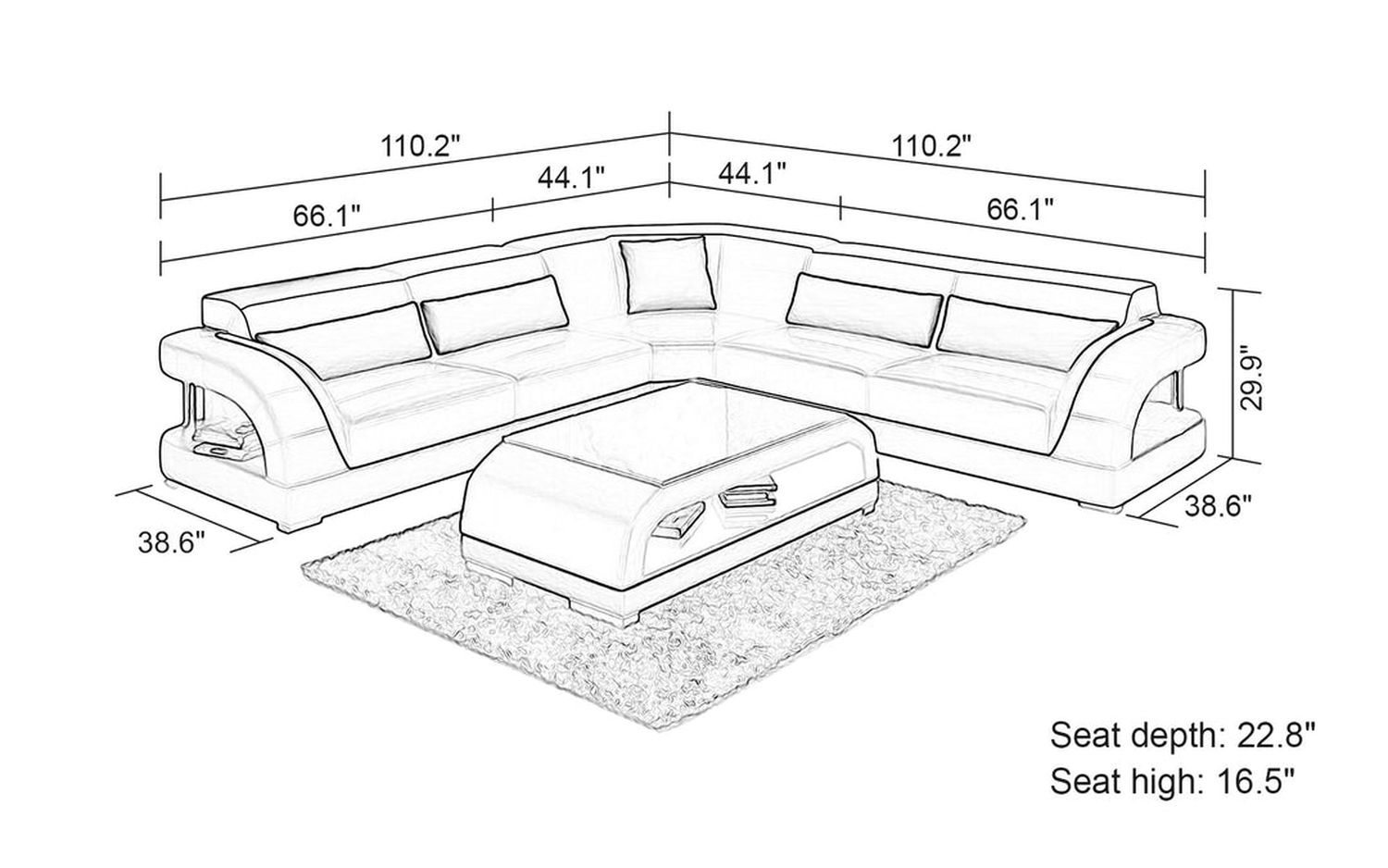 Jubilee - Monte Modern Sectional