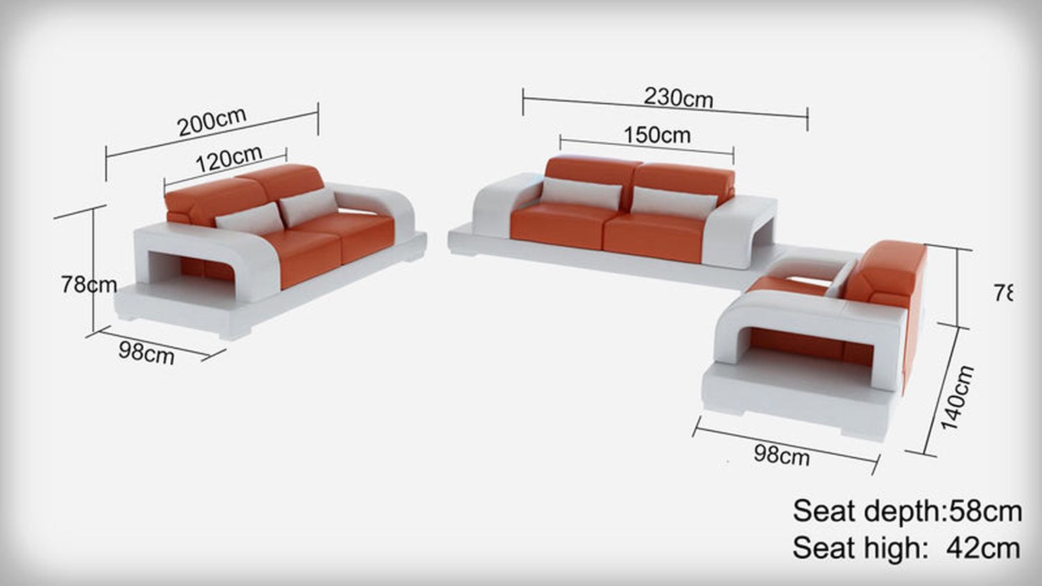 Jubilee - Gara Modern Sofa Set