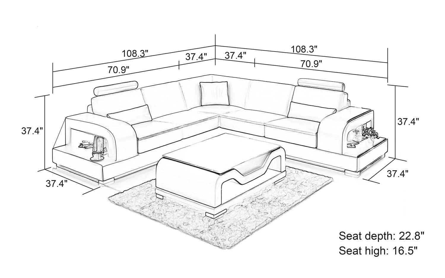 Jubilee - Tara Modern Sectional