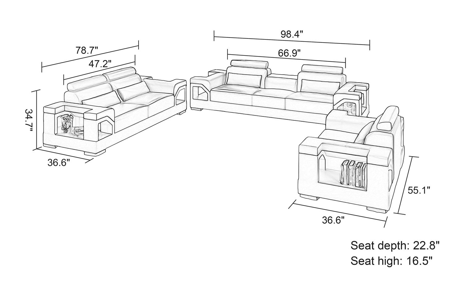 Image may differ from actual product color and configuration.