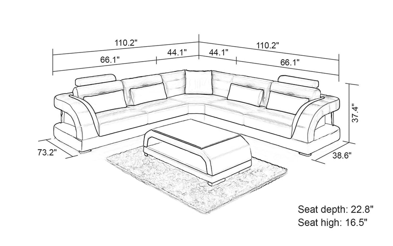 Jubilee - Lacus Modern Sectional