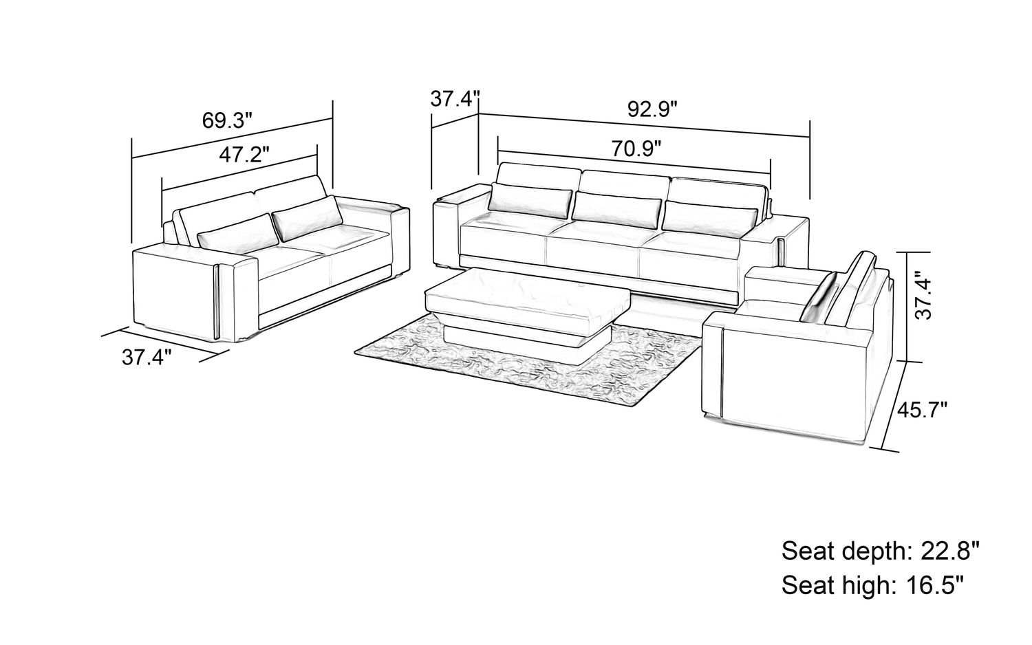 Jubilee - Silian Modern Sofa Set