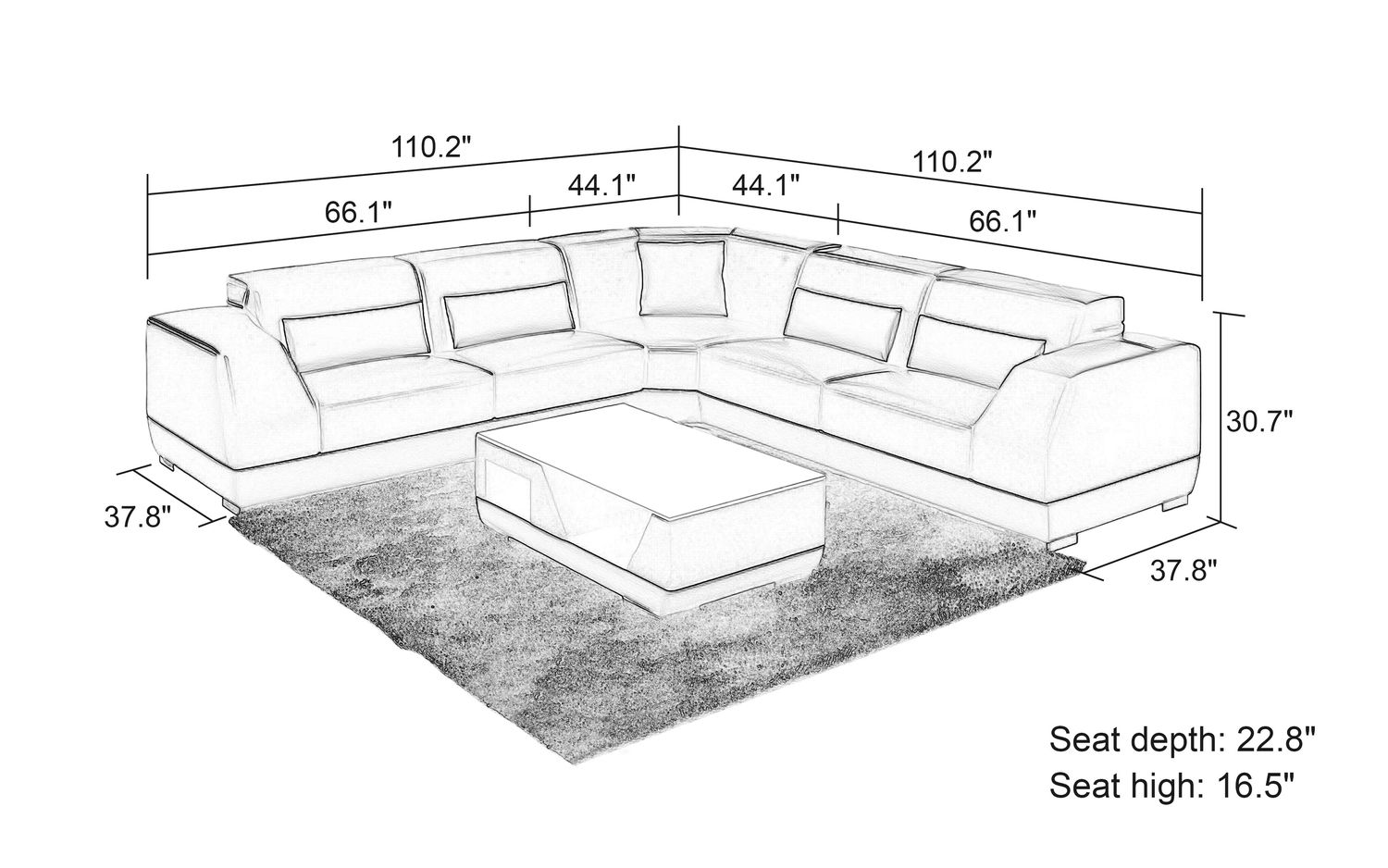 Jubilee - Amanda Modern Sectional