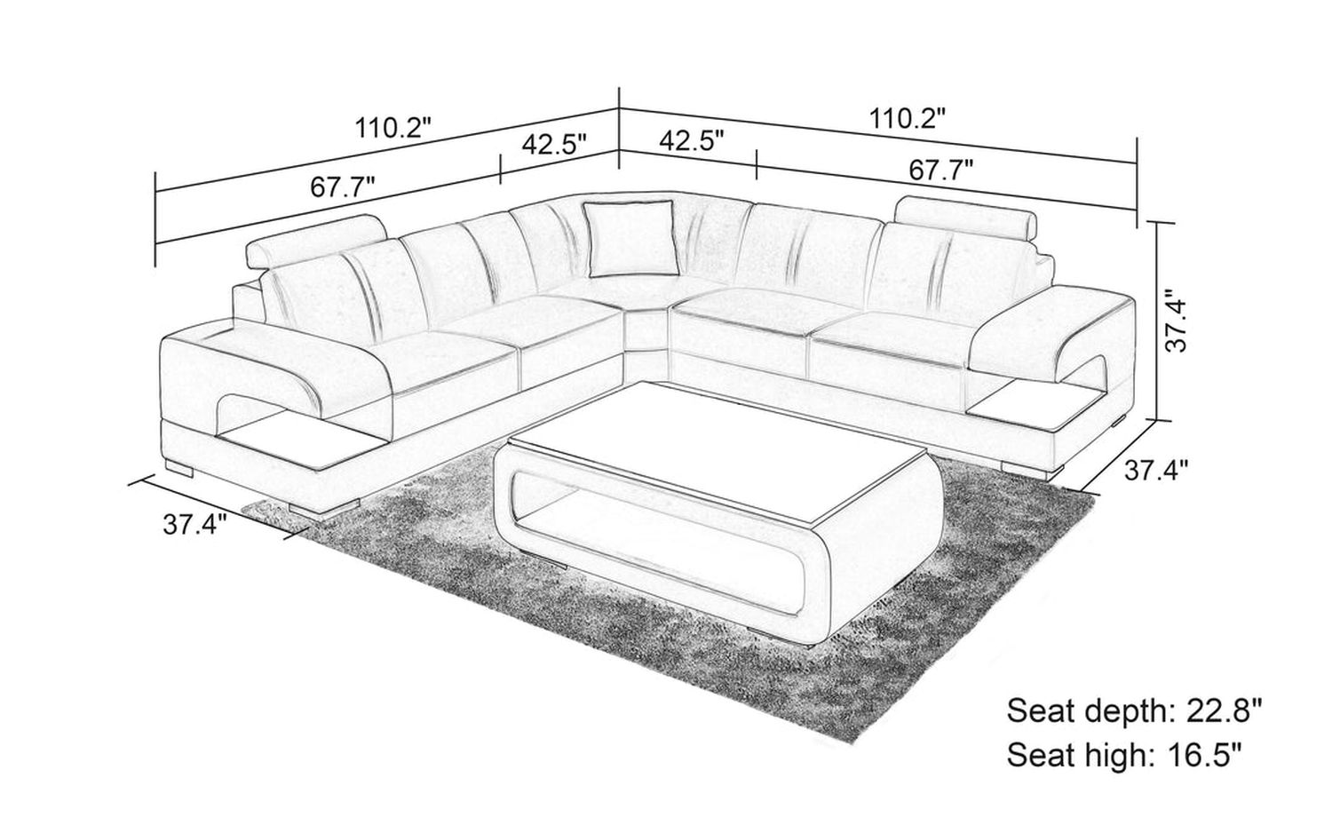 Jubilee - Elza Modern Sectional