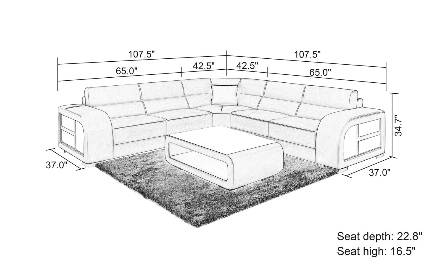 Jubilee - Poris Modern Sectional