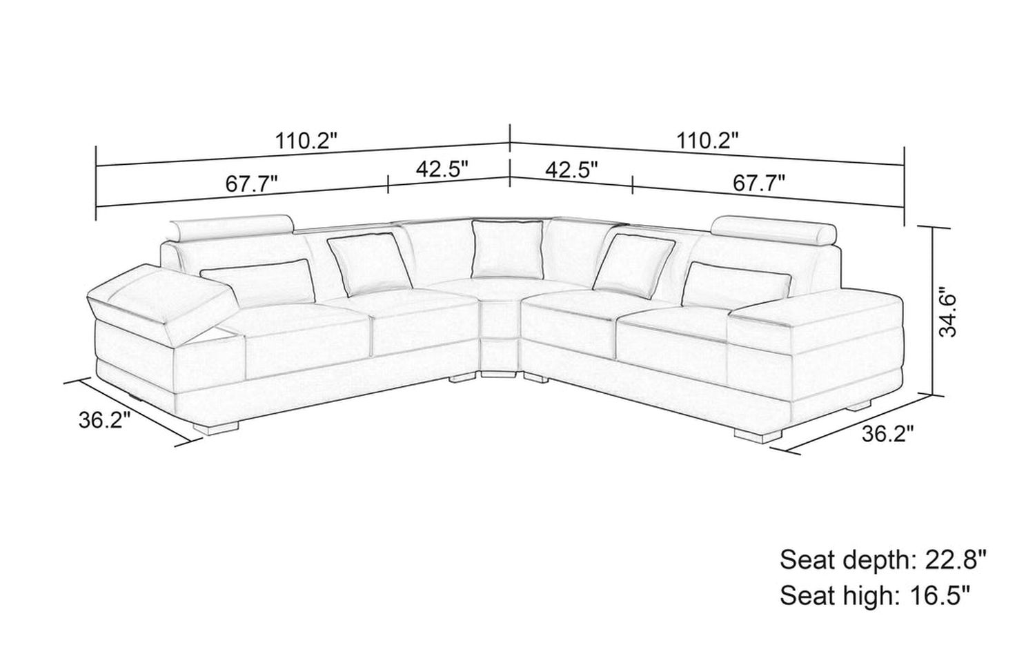 Jubilee - Gileanas Modern Sectional