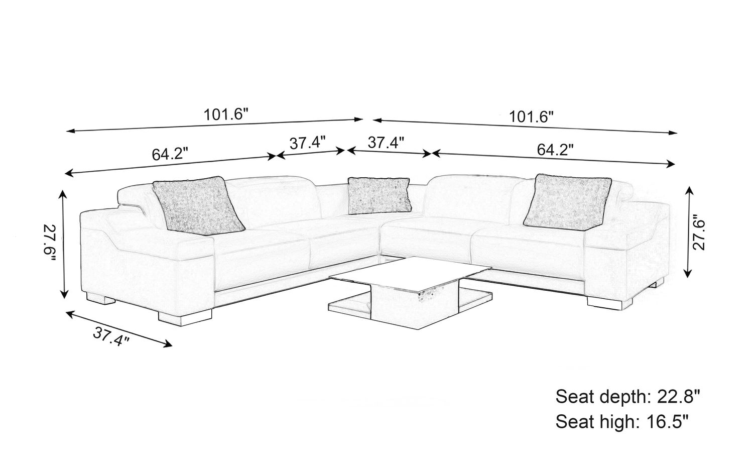 Jubilee - Everlin Modern Sectional