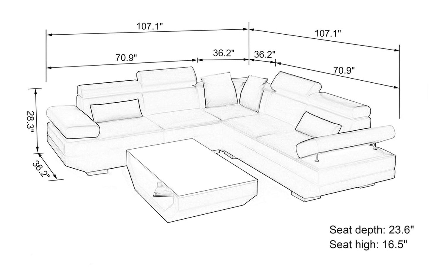 Jubilee - Merdell Modern Sectional