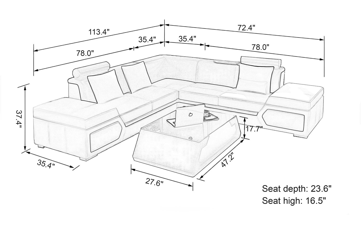 Image may differ from actual product color and configuration.