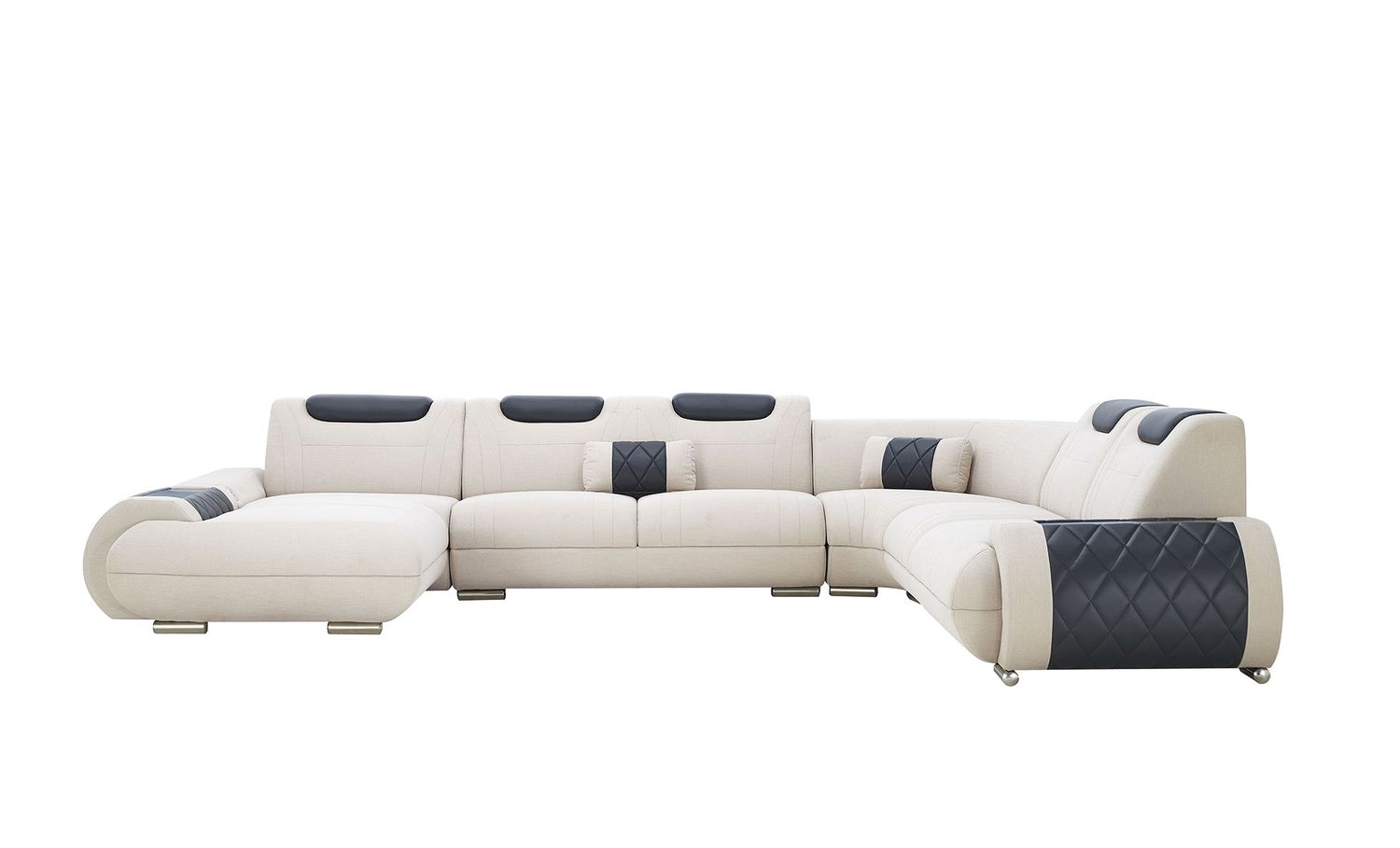 Jubilee - Melanee Modern Right Hand Facing Sectional with Adjustable Headrest