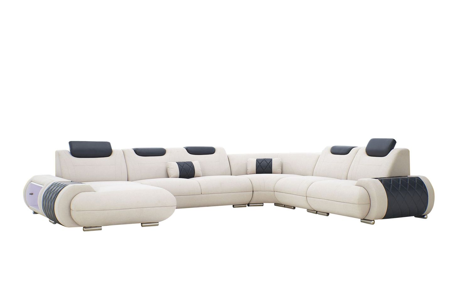 Jubilee - Melanee Modern Right Hand Facing Sectional with Adjustable Headrest