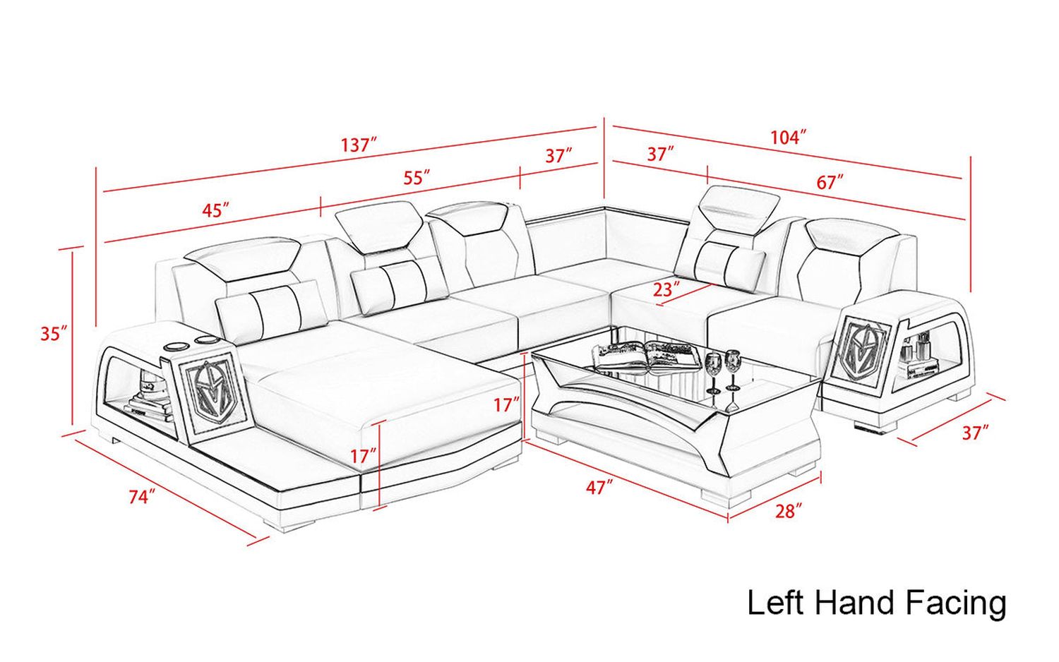 Image may differ from actual product color and configuration.