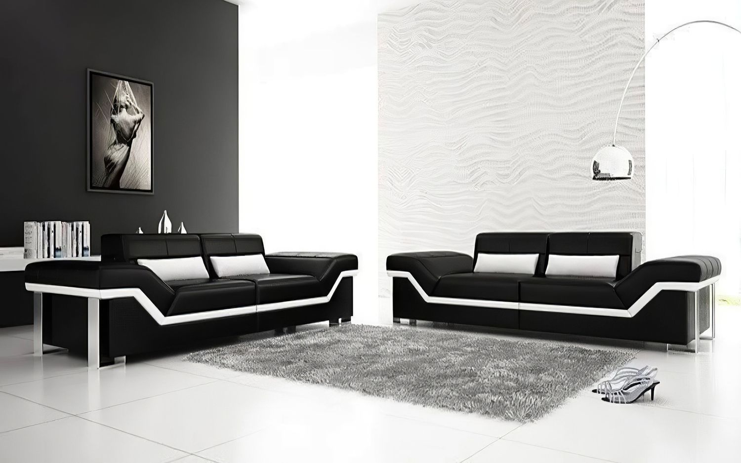 Jubilee - Sylmar Modern Sofa Set with Adjustable Headrest