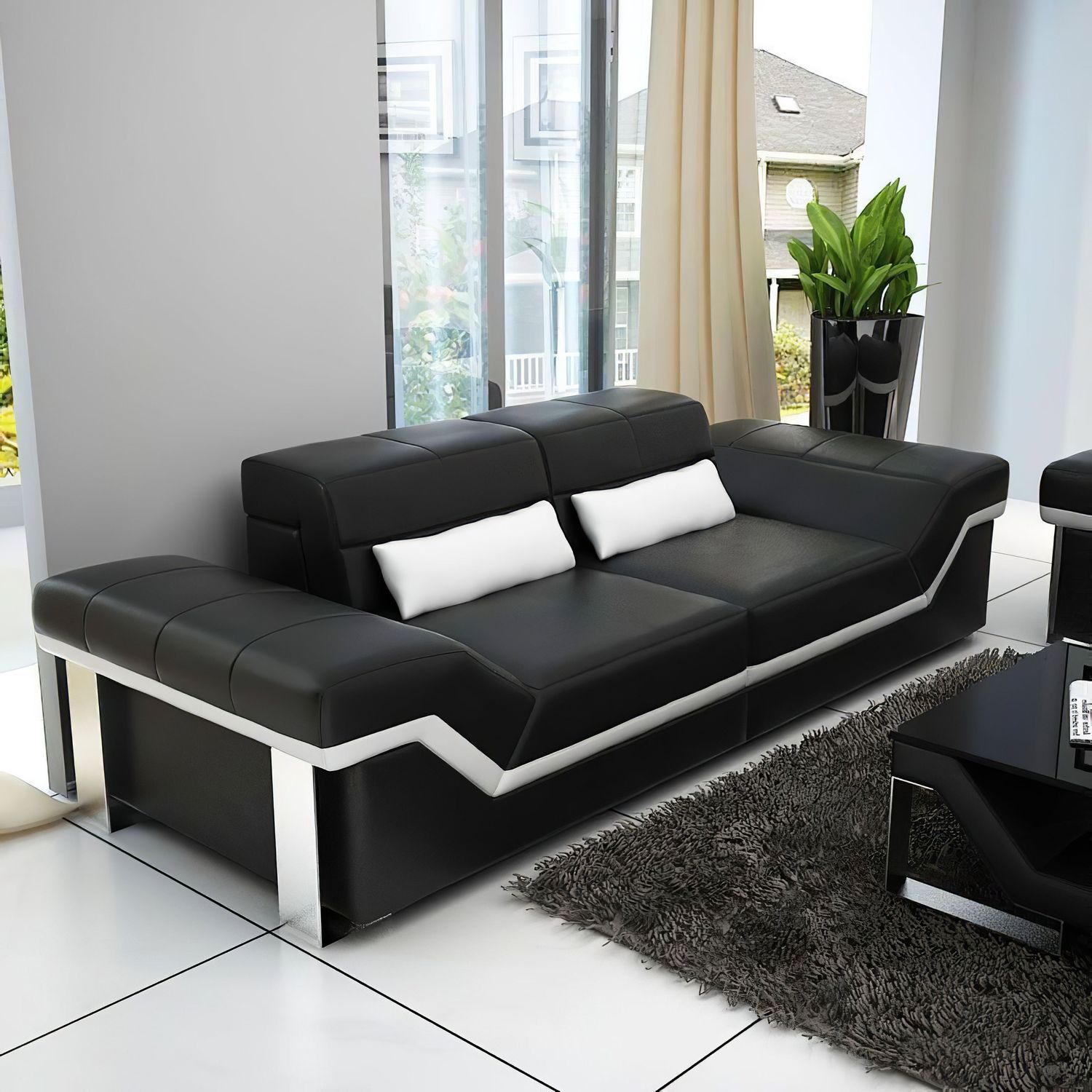 Jubilee - Sylmar Modern Sofa Set with Adjustable Headrest