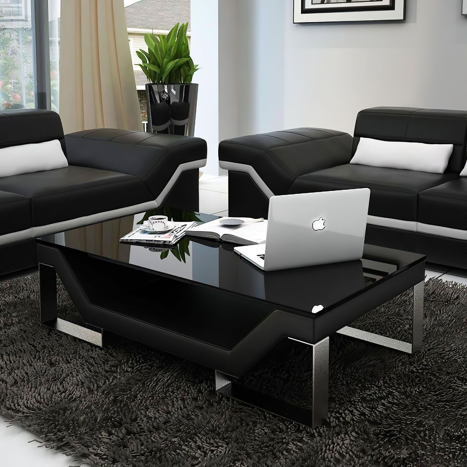 Jubilee - Sylmar Modern Sofa Set with Adjustable Headrest