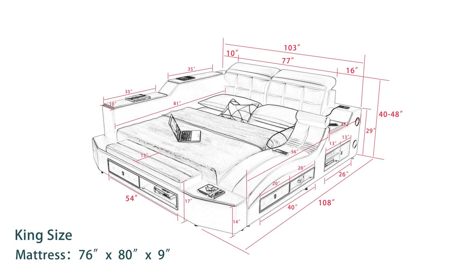 Image may differ from actual product color and configuration.