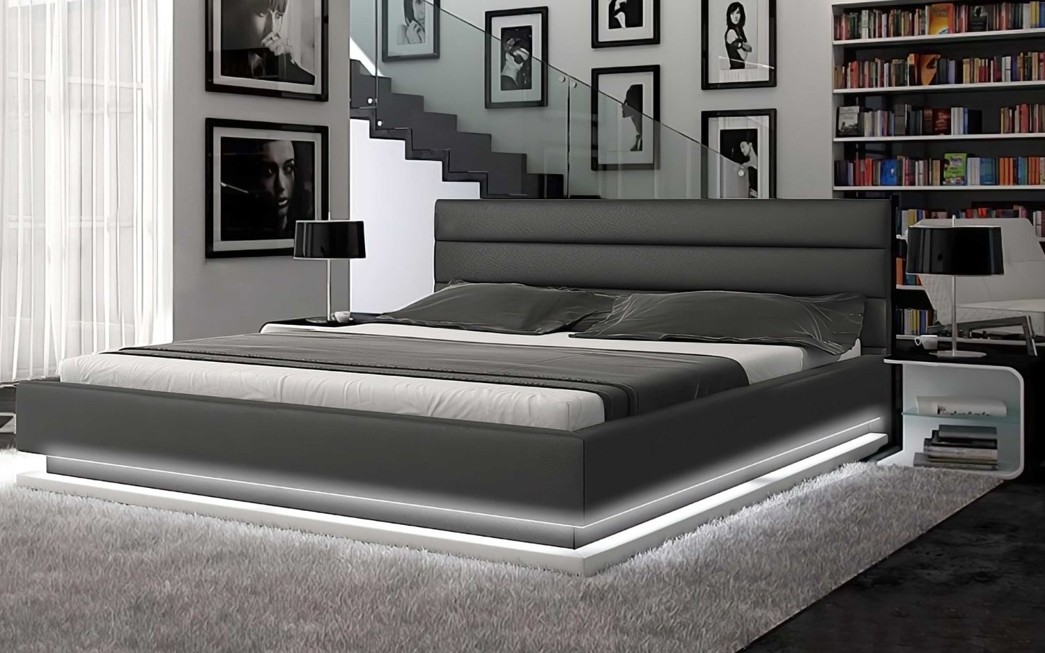 Jubilee - Ramirez Modern Bed with Leds