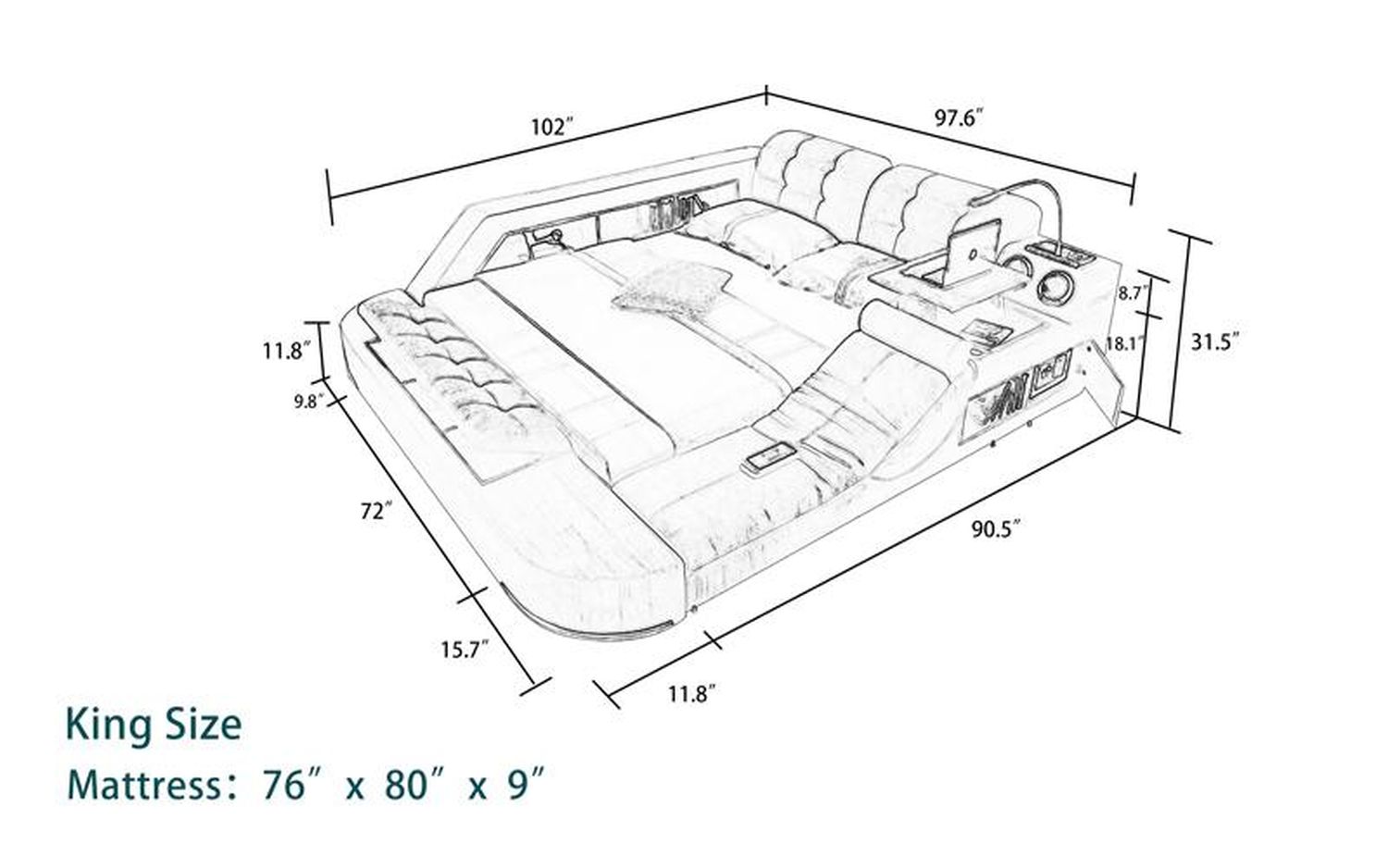 Image may differ from actual product color and configuration.