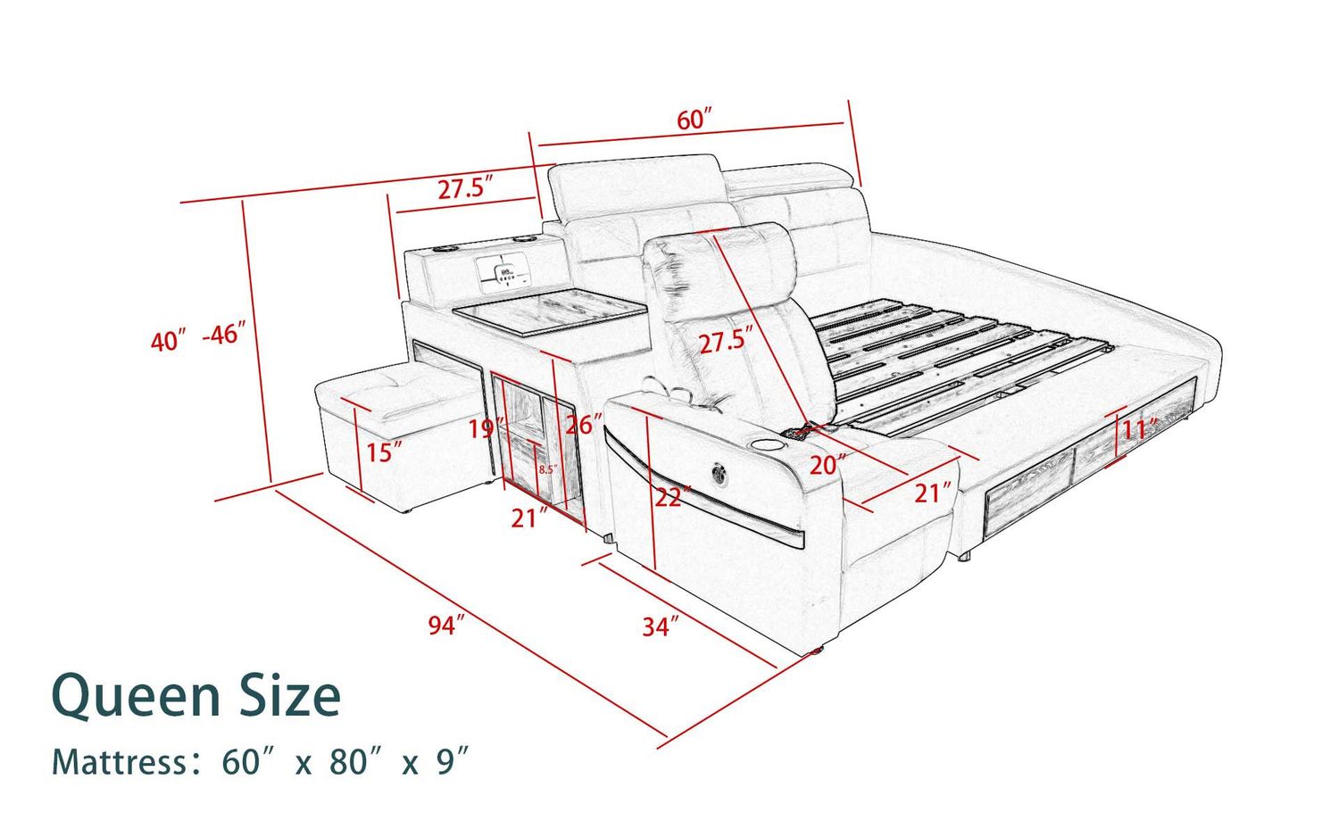 Image may differ from actual product color and configuration.