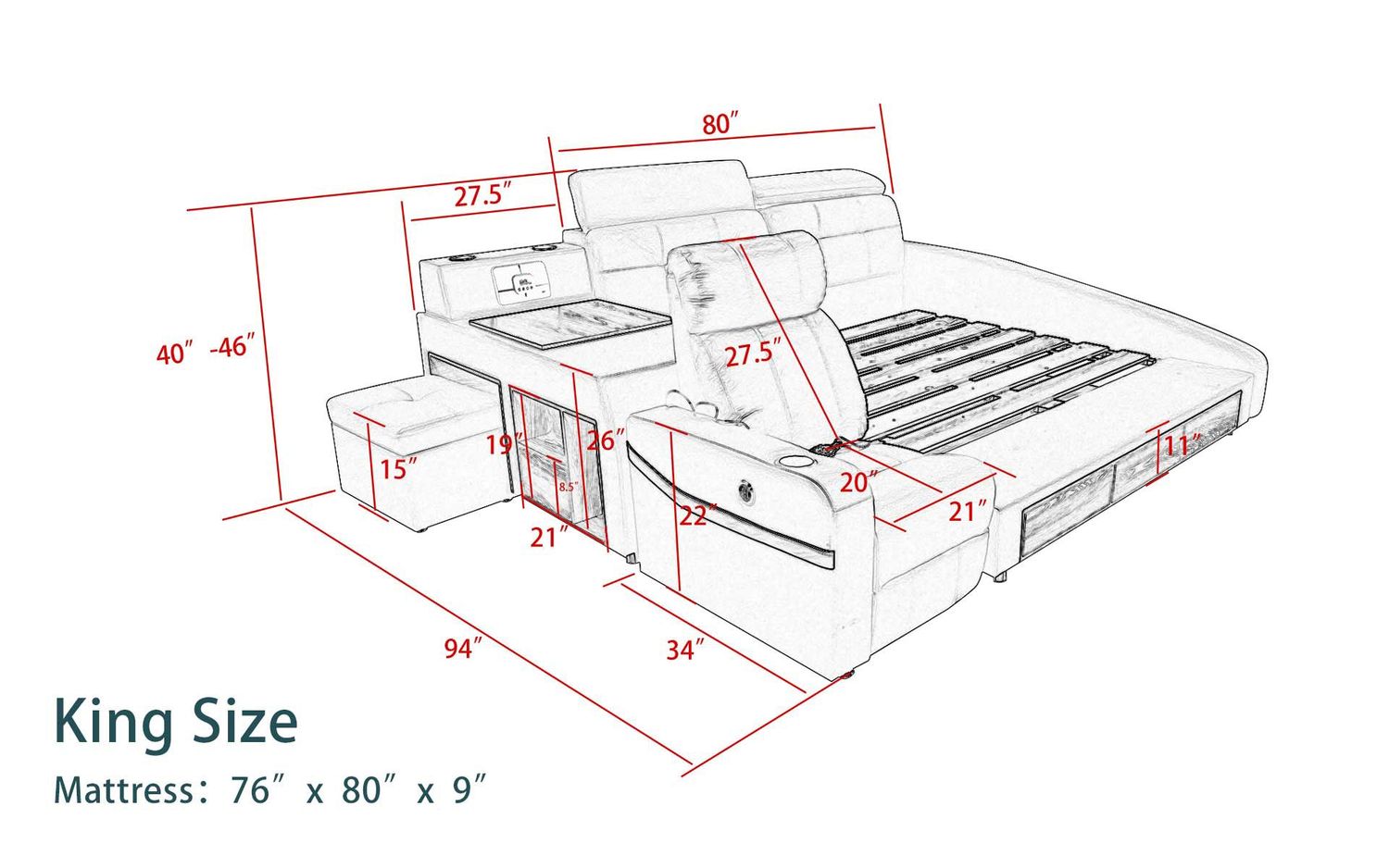 Image may differ from actual product color and configuration.