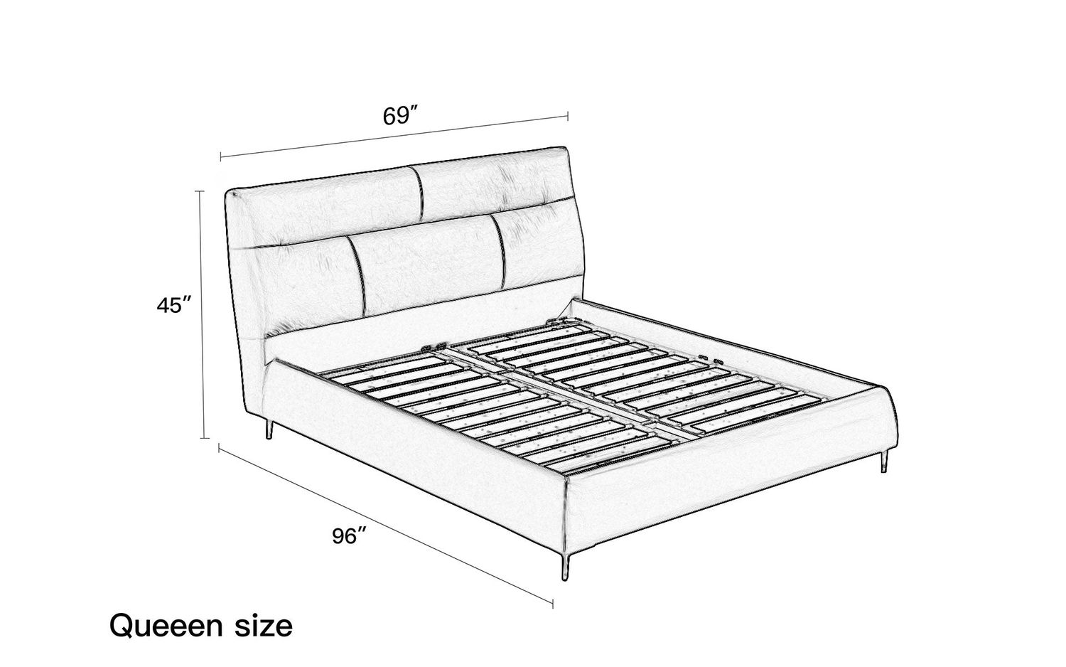 Jubilee - Zephyr Modern Platform Bed