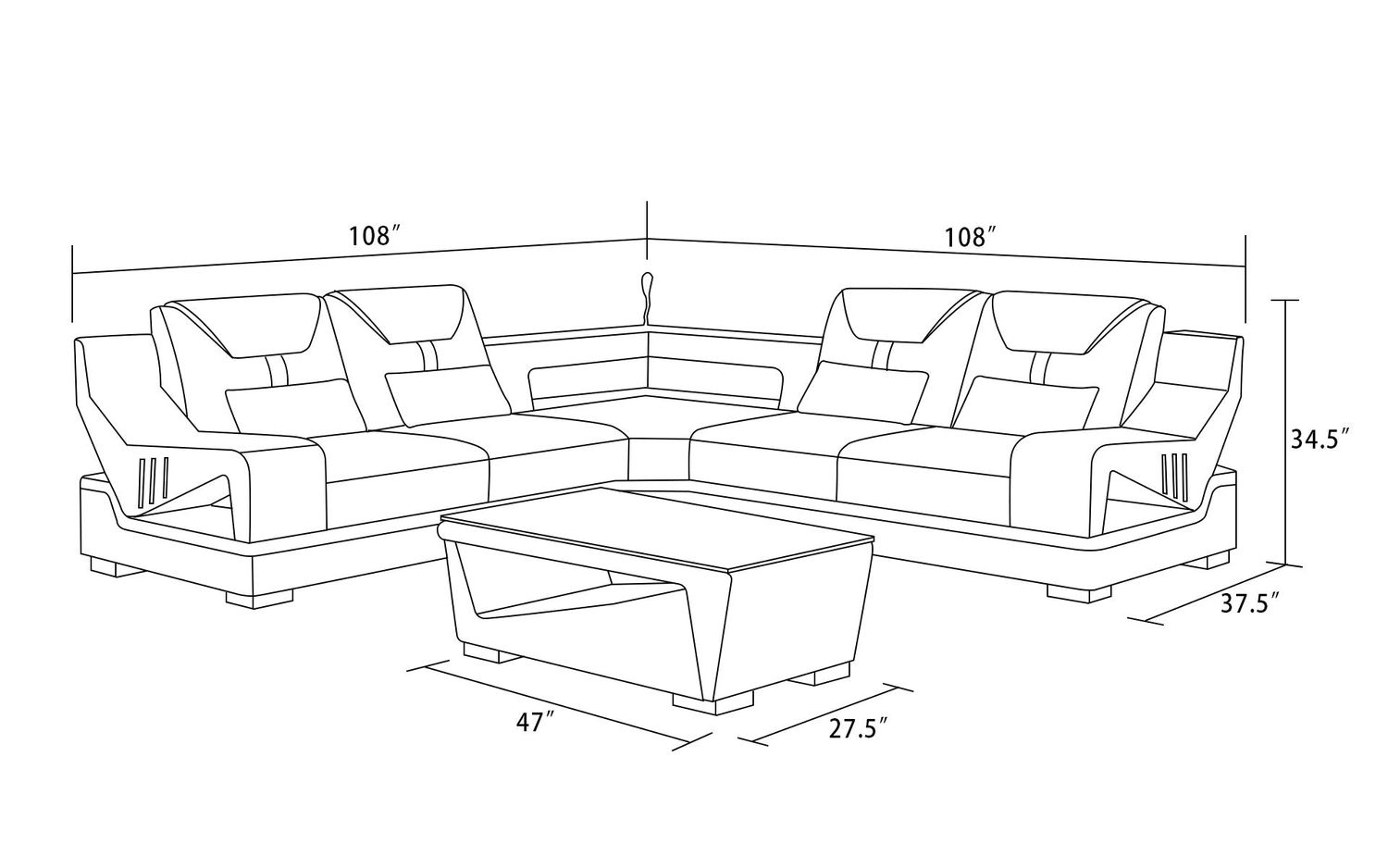 Jubilee - Odyssey Modern Corner Sectional