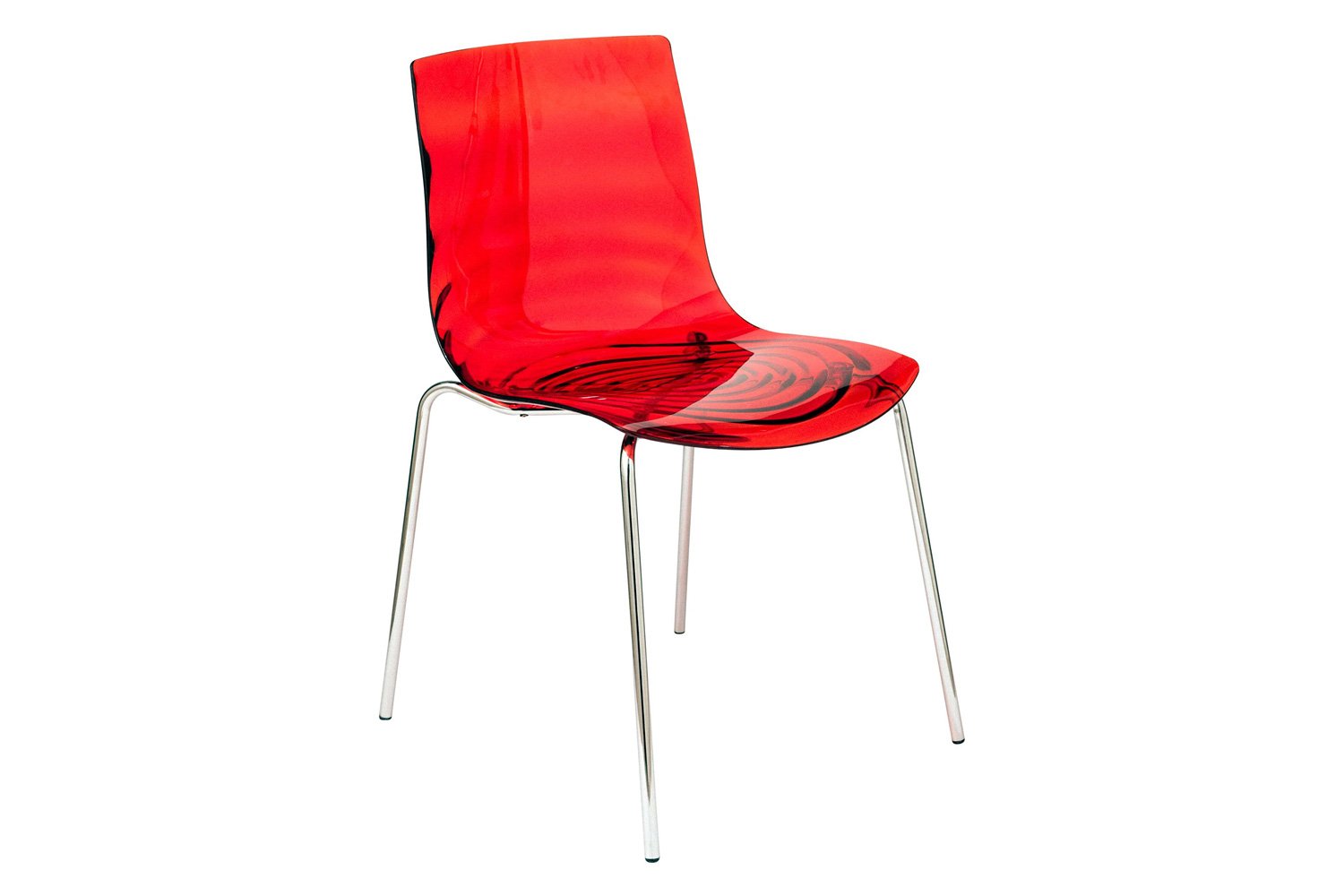 LeisureMod Astor Modern Water Drop Design Dining Side Chair