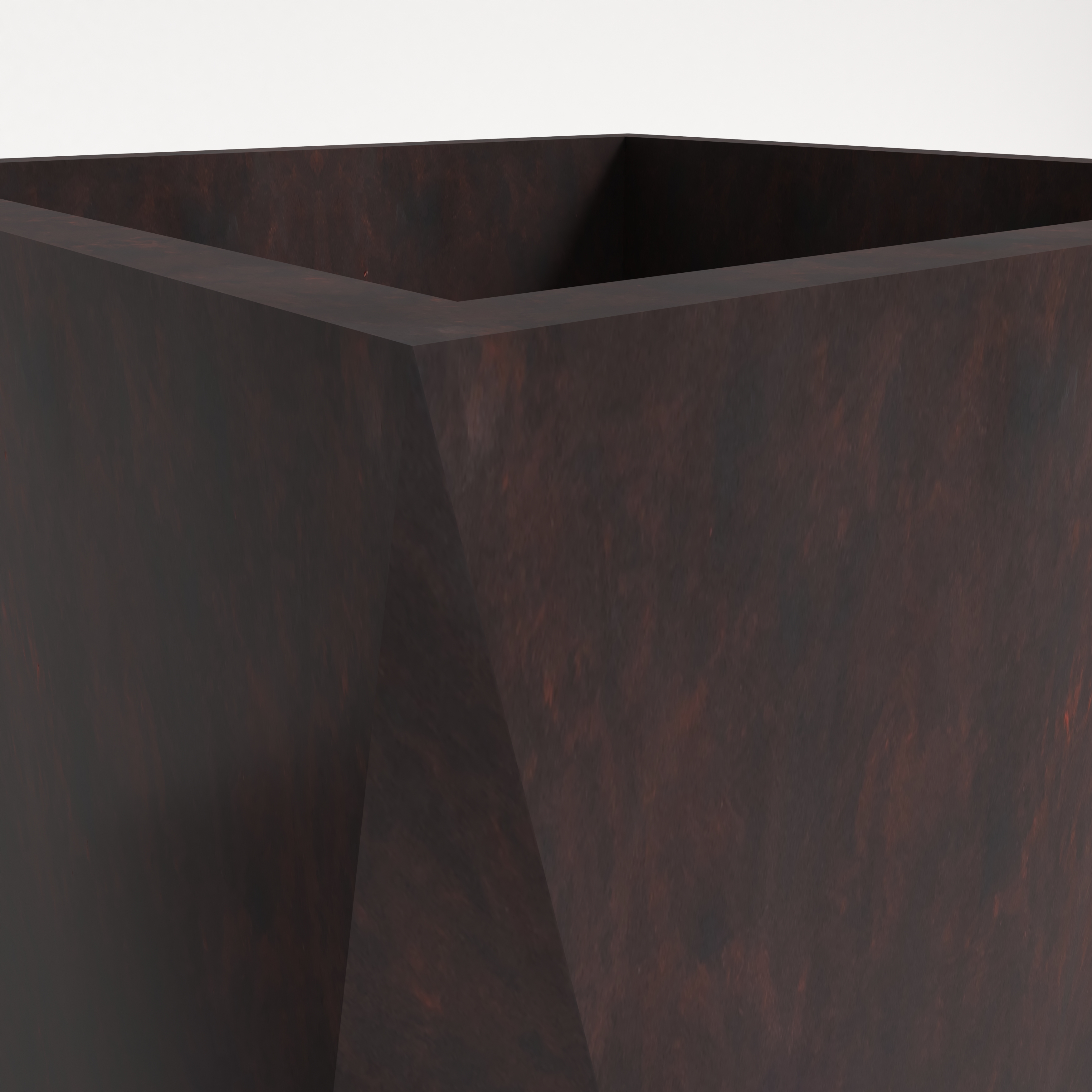 LeisureMod Aloe Modern 35" Fiberstone and Clay Planter - Brown