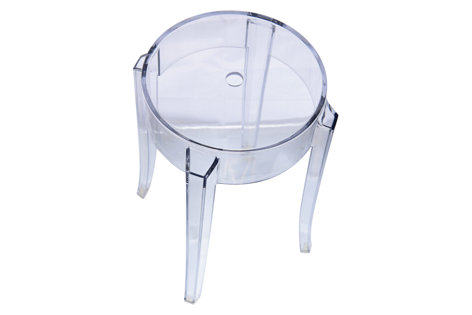 LeisureMod Averill Modern Plastic Dining Stool With Sturdy Seat And Legs