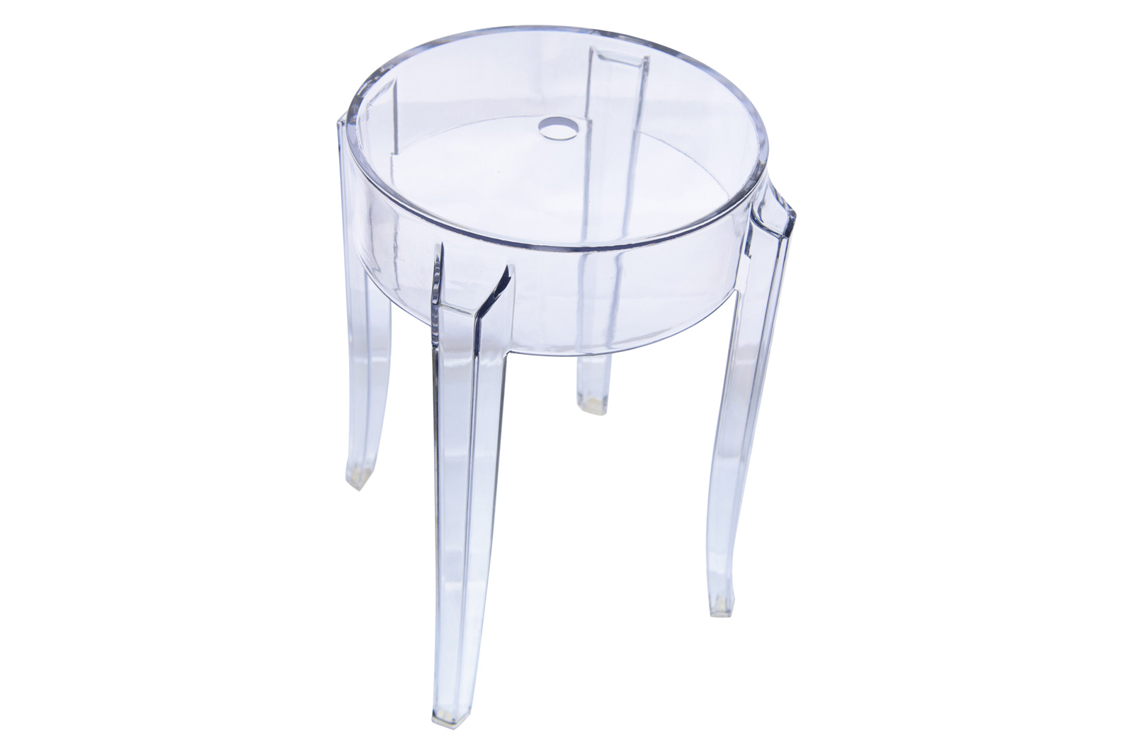 LeisureMod Averill Modern Plastic Dining Stool With Sturdy Seat And Legs