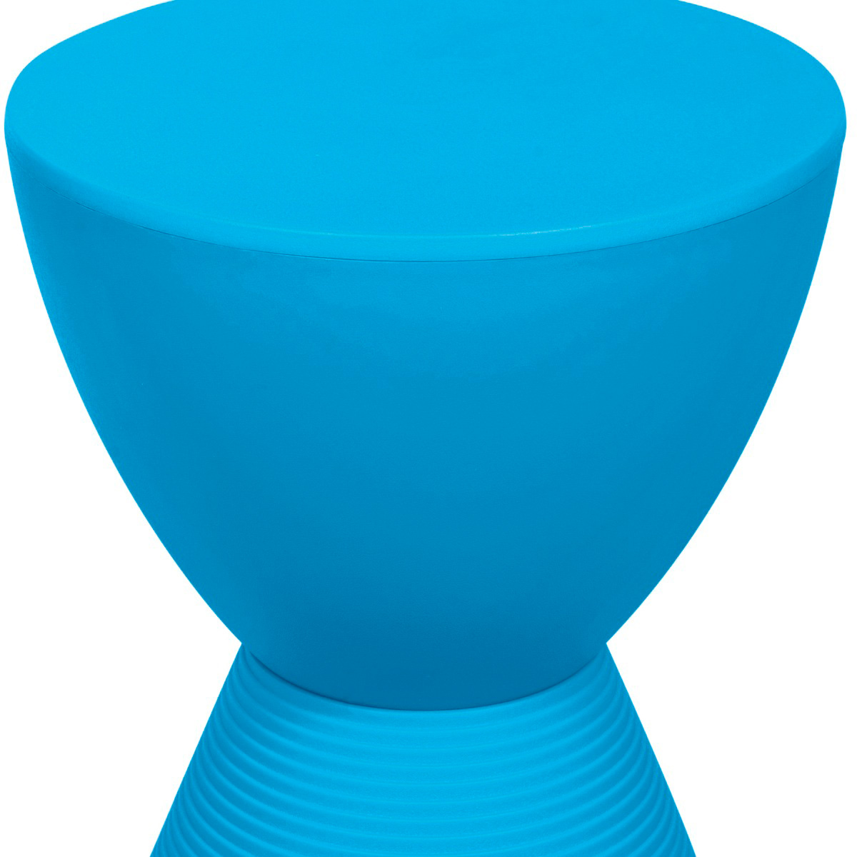 LeisureMod Boyd Modern Round Side End Table - Blue